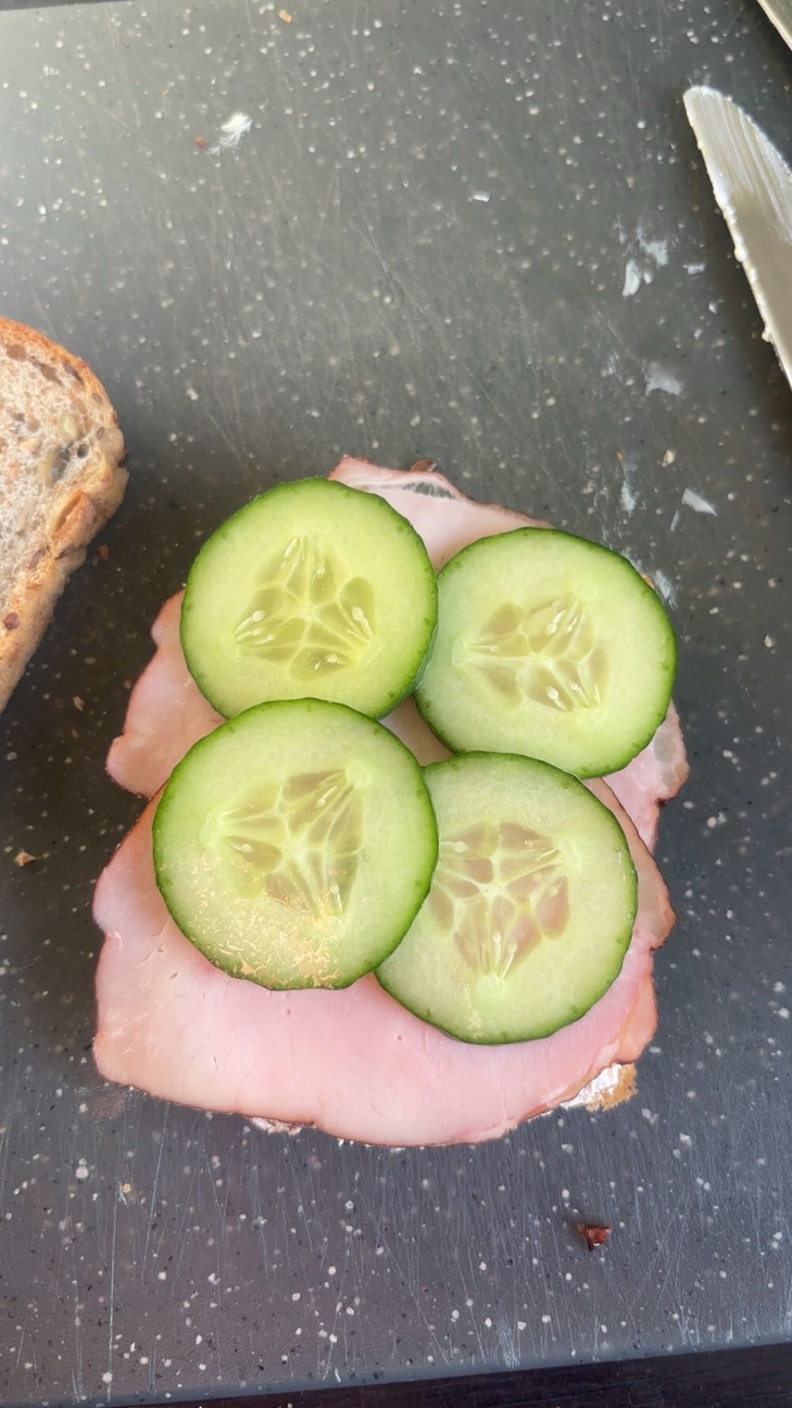 Ham and Cucumber Sandwich