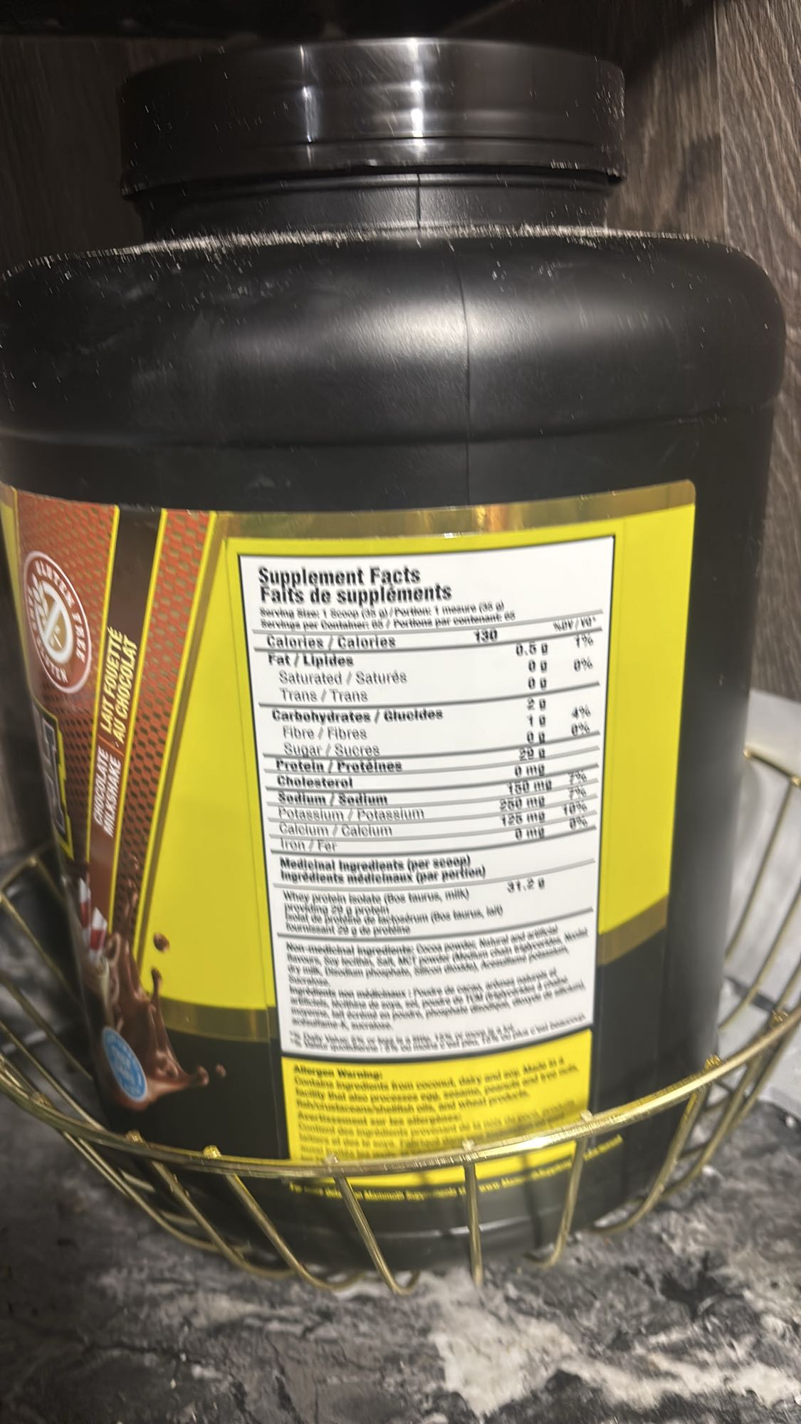 Isolat de protéine chocolat