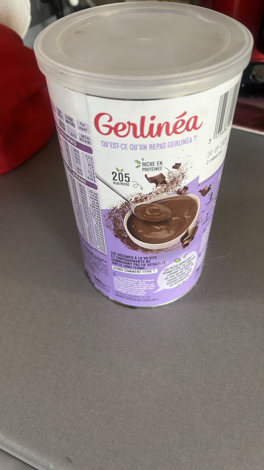 Repas chocolat Gerlinéa