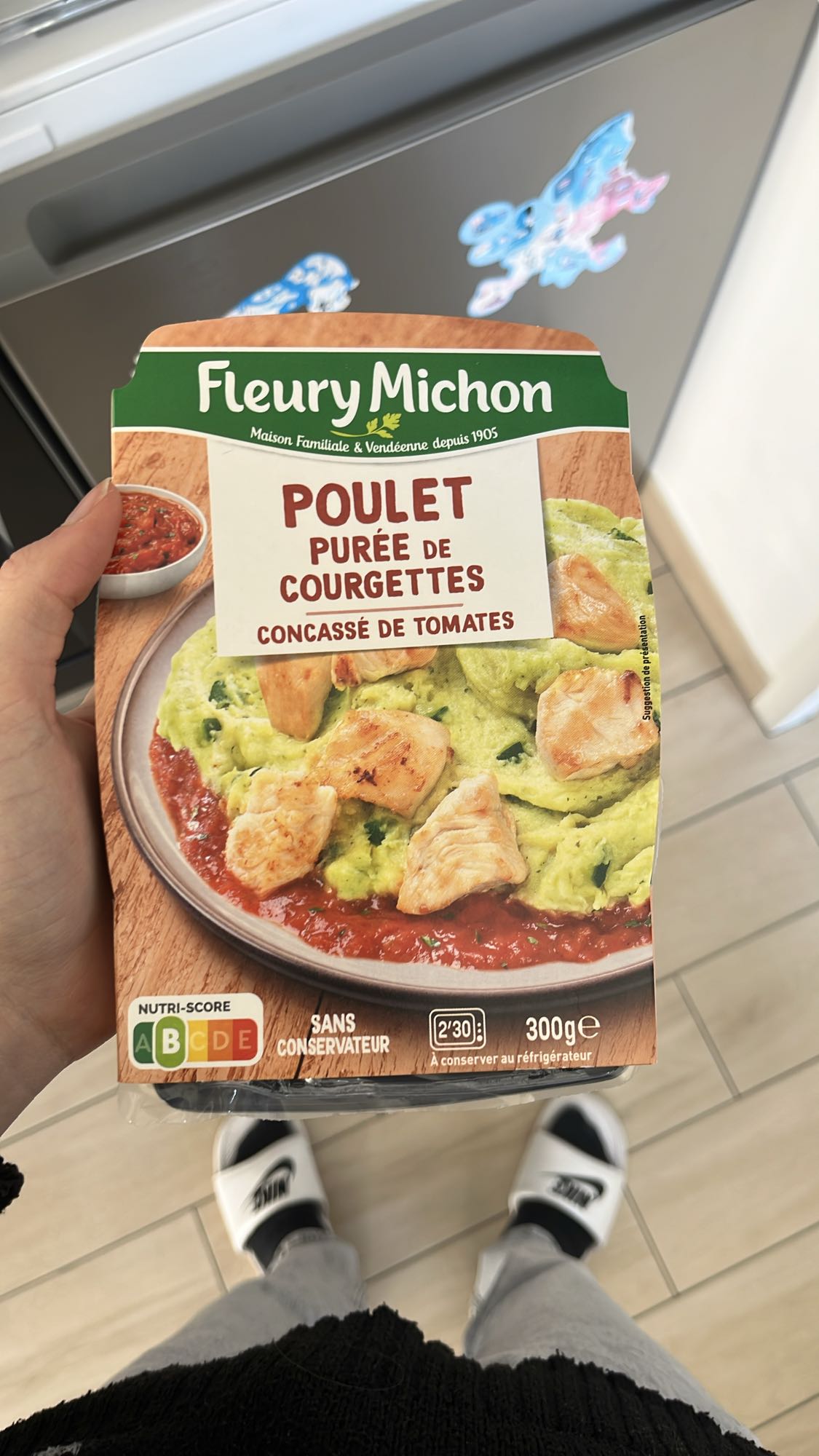 Poulet purée courgettes