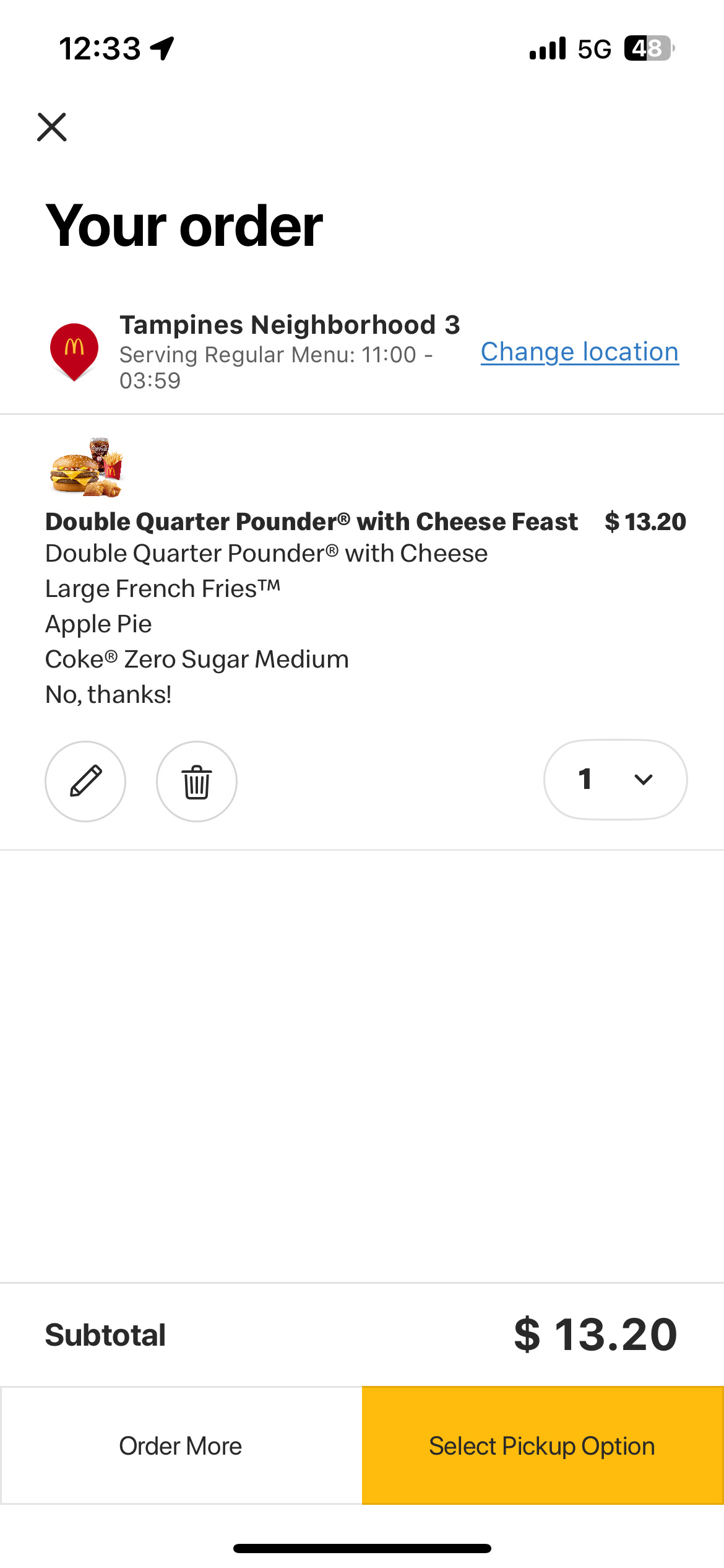 Double Quarter Pounder Feast
