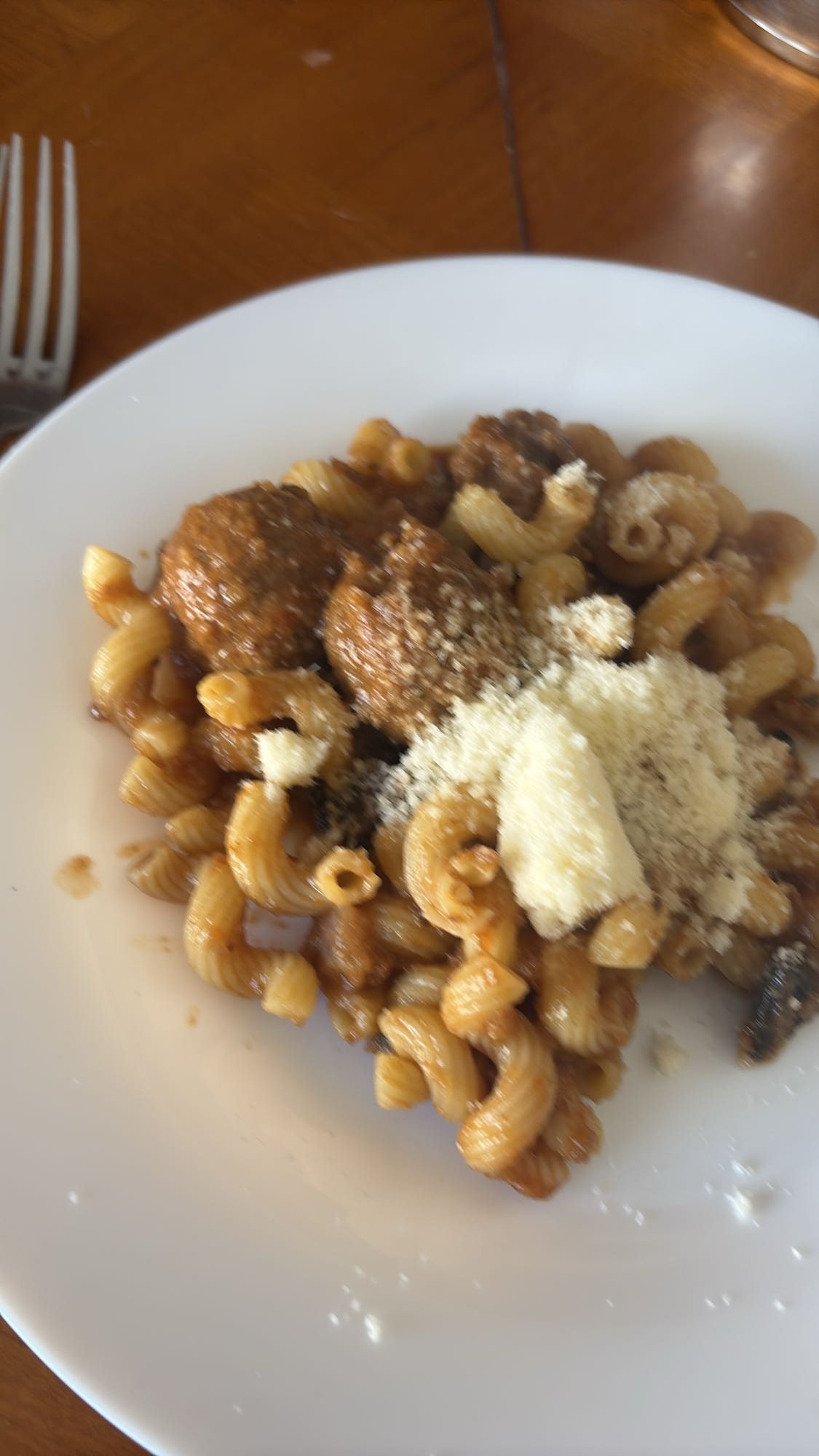 Pâtes aux boulettes