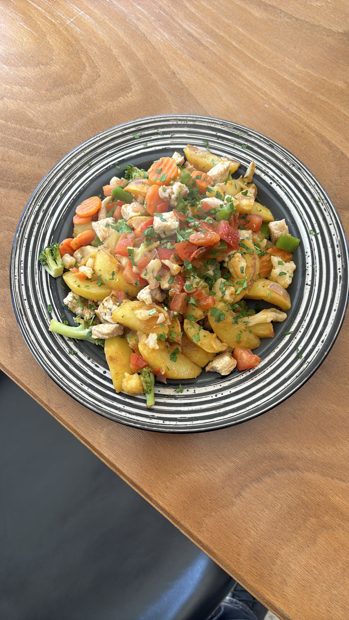 Hähnchen-Gemüsepfanne