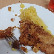 Breaded Fish with Mashed Potato