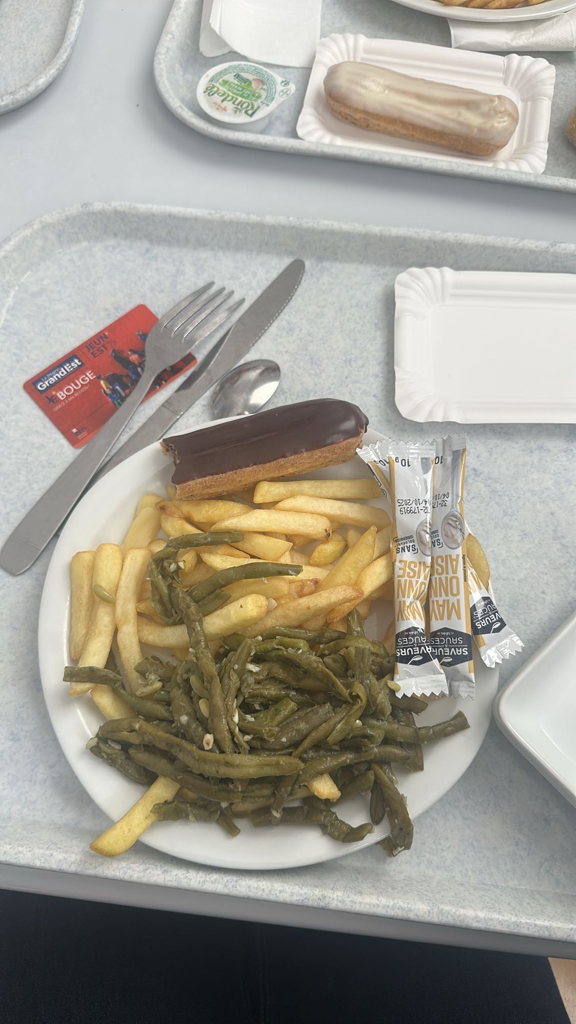 Frites et haricots verts