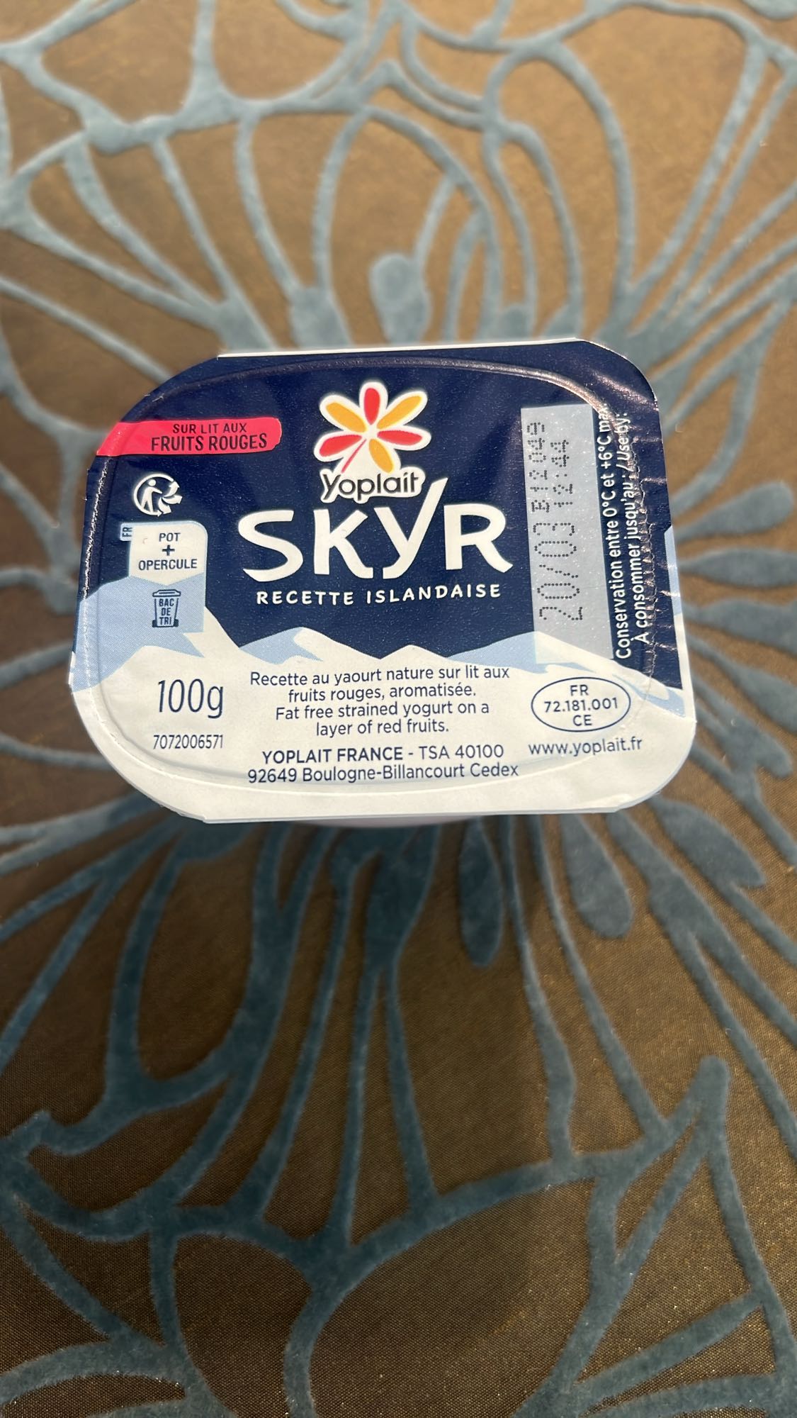 Skyr aux fruits rouges