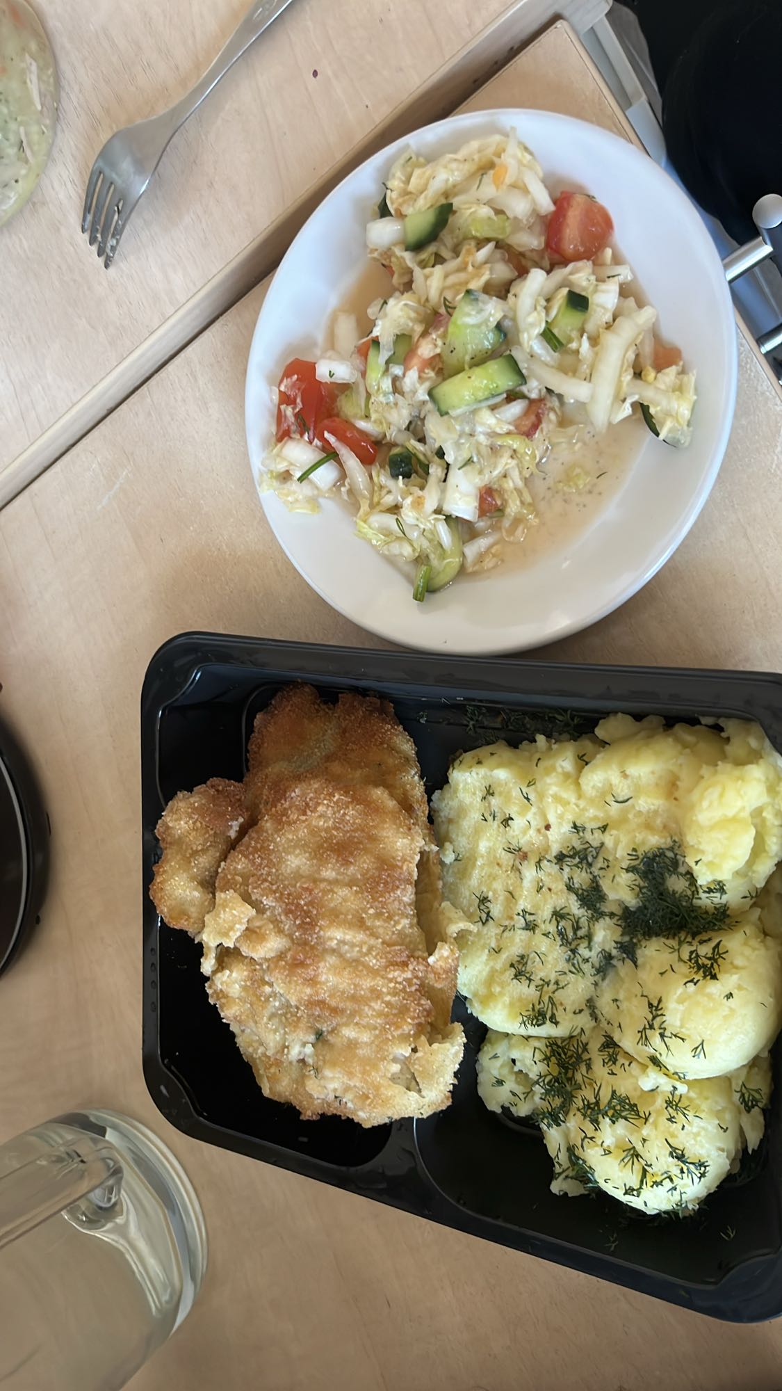 Kotlet schabowy z ziemniakami