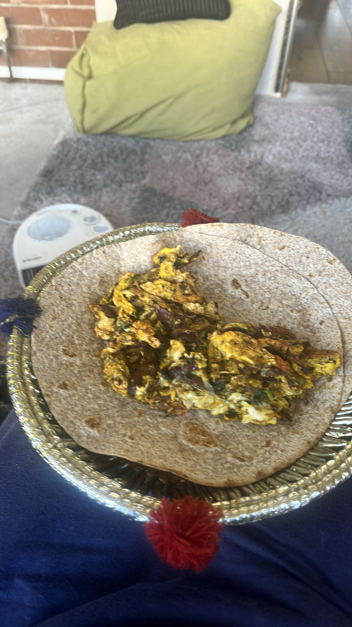 Egg Bhurji with Roti