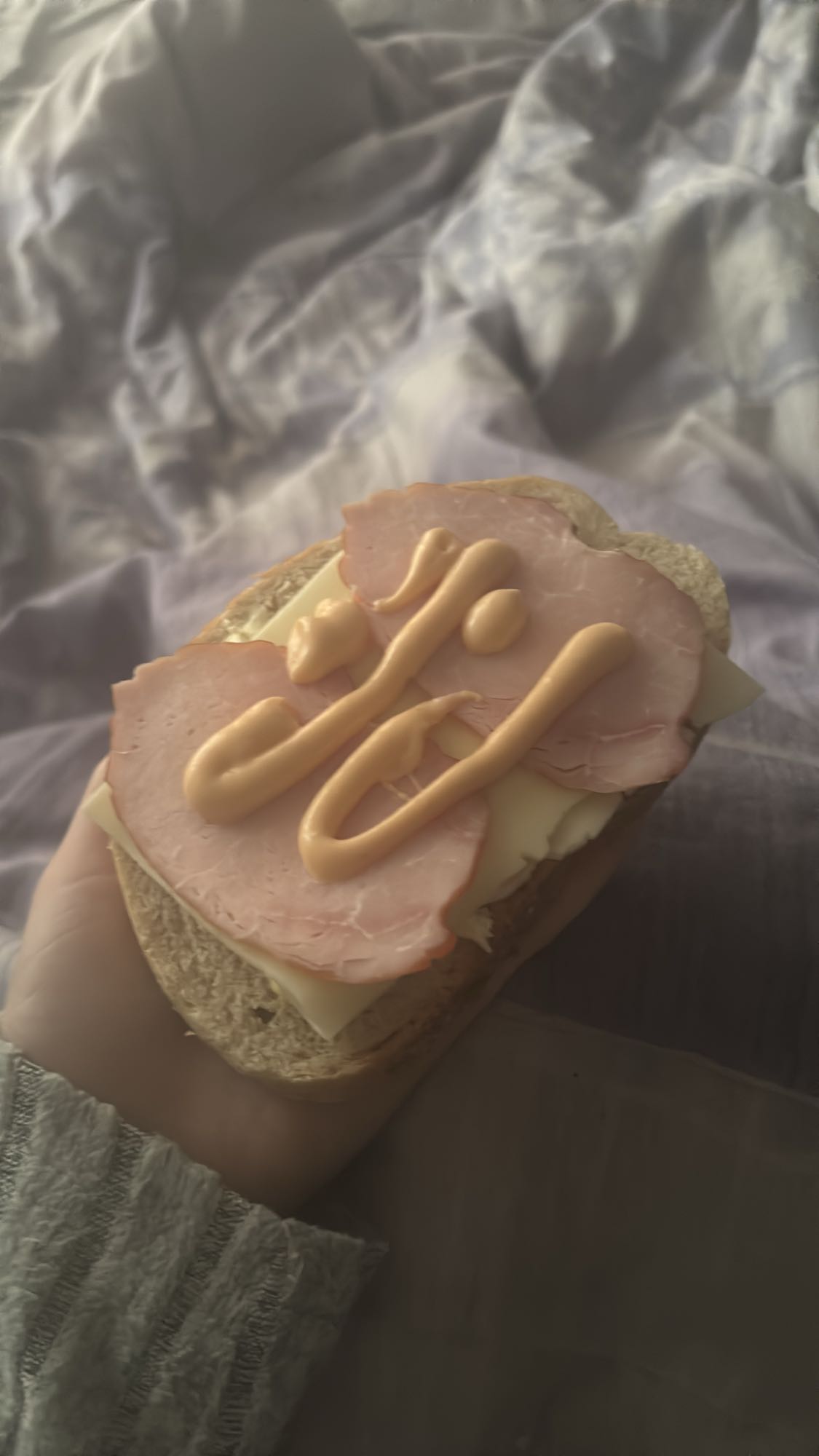 Kanapka z szynką i serem