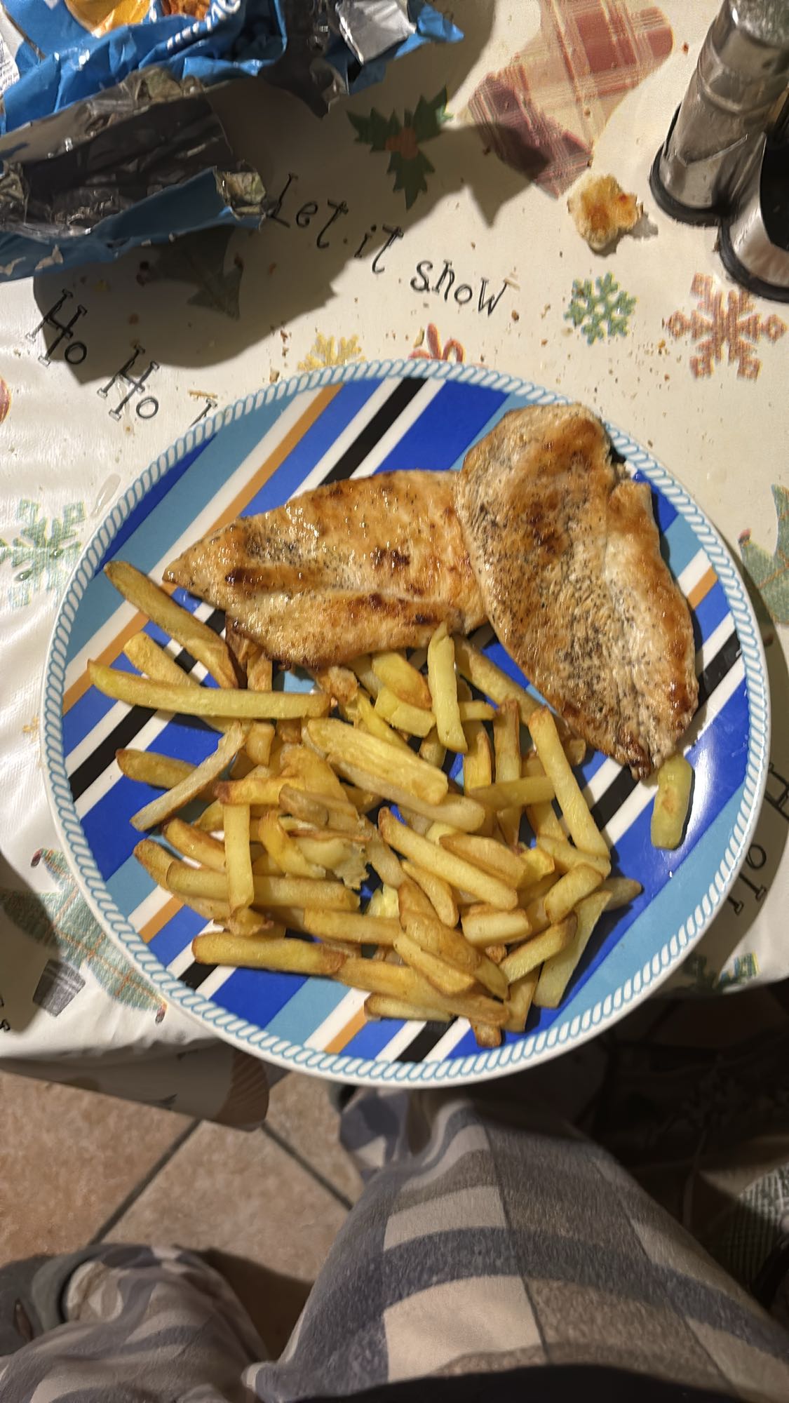 Grilled Chicken with Fries