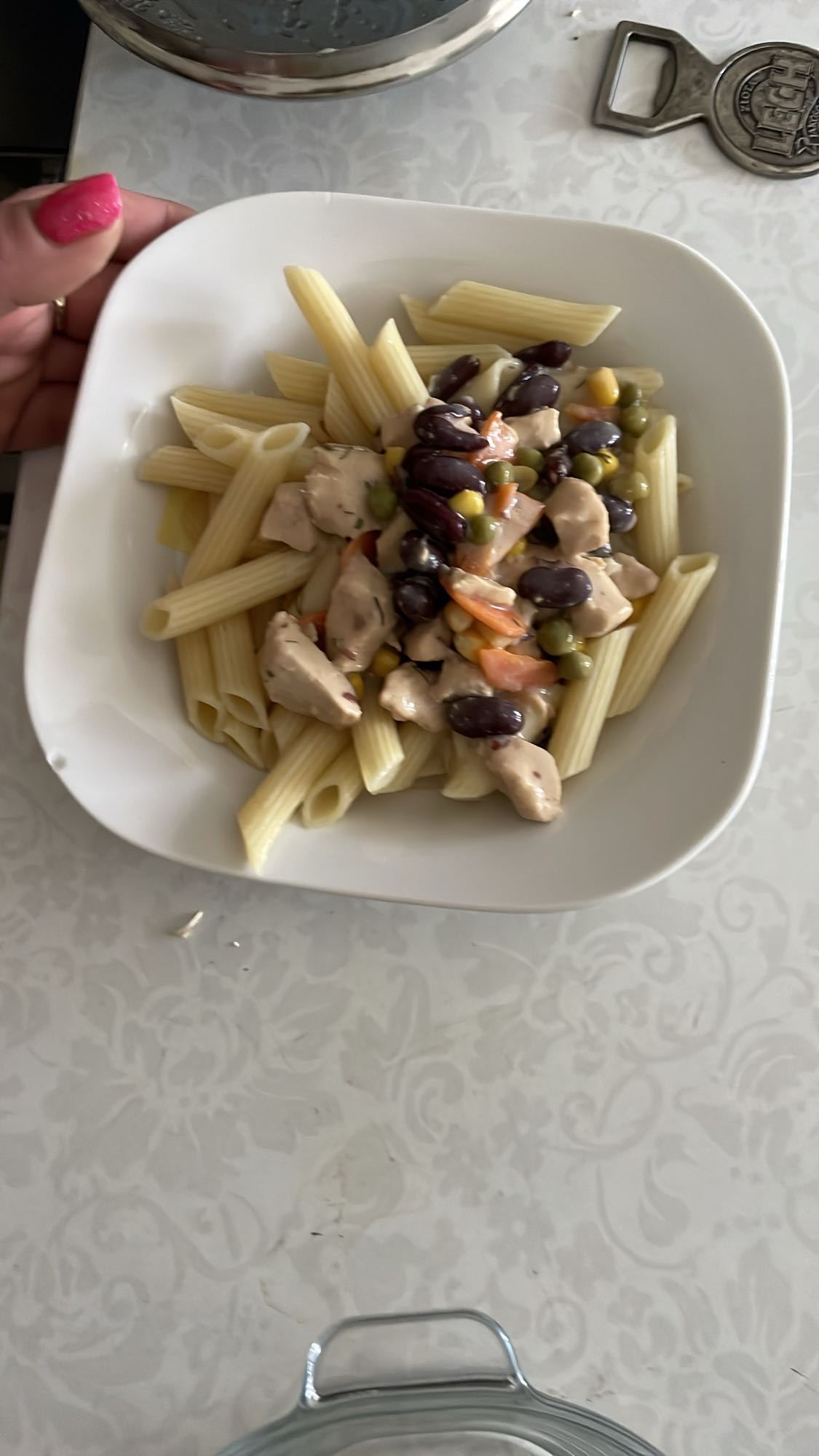 Makaron z kurczakiem