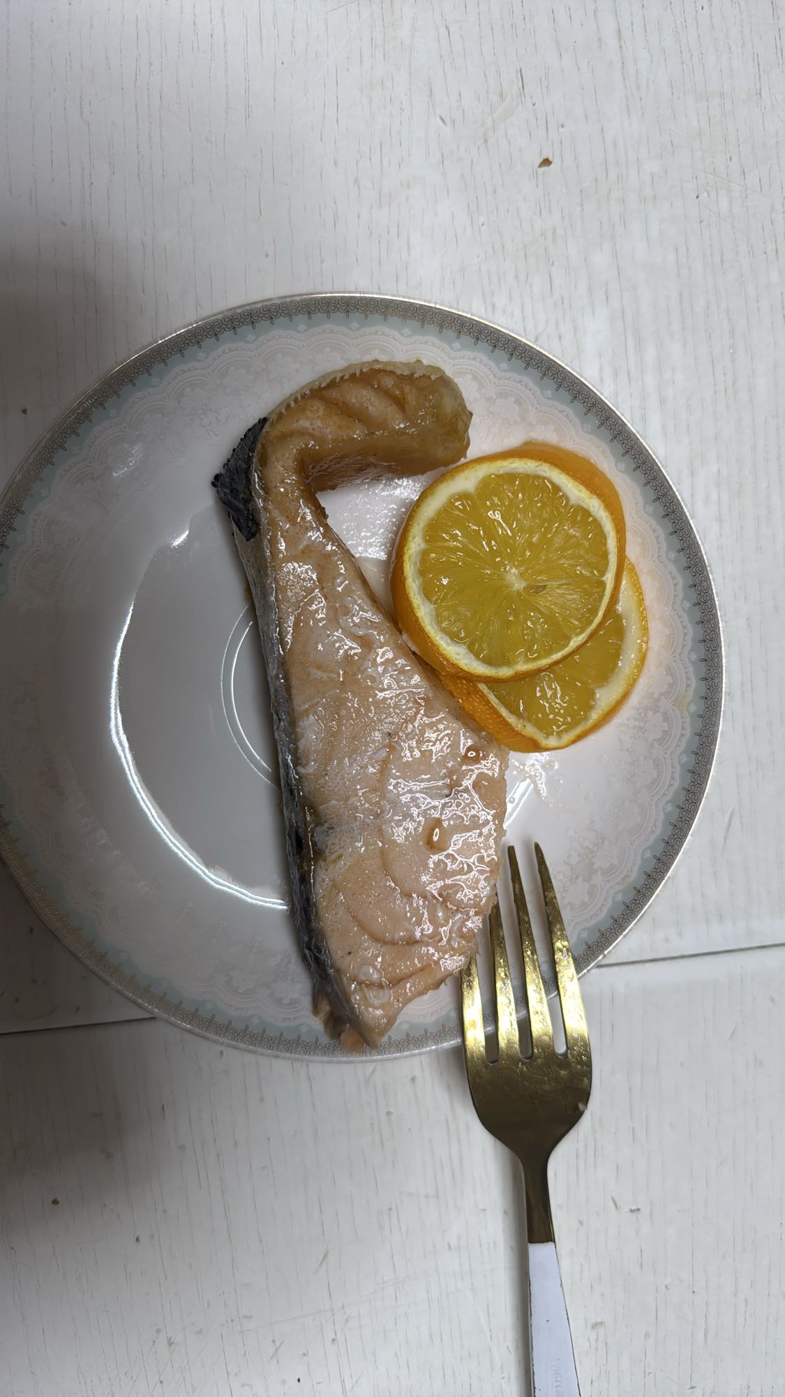 Запечённый лосось с лимоном