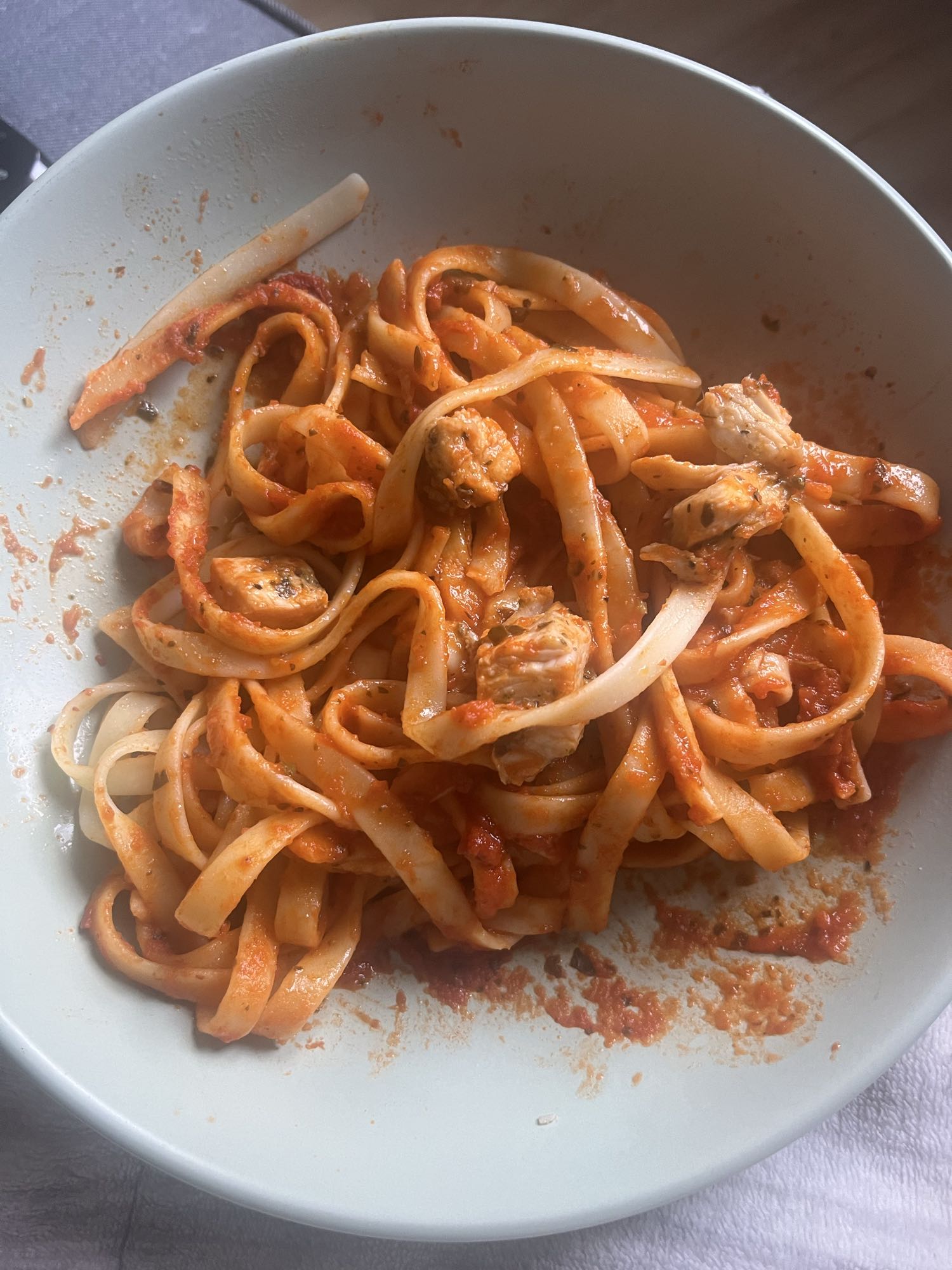 Makaron z kurczakiem