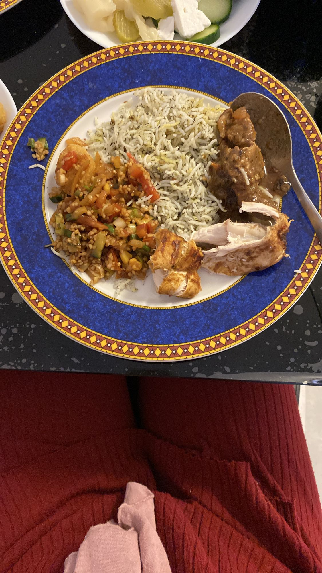 Kyckling med ris och grönsaker