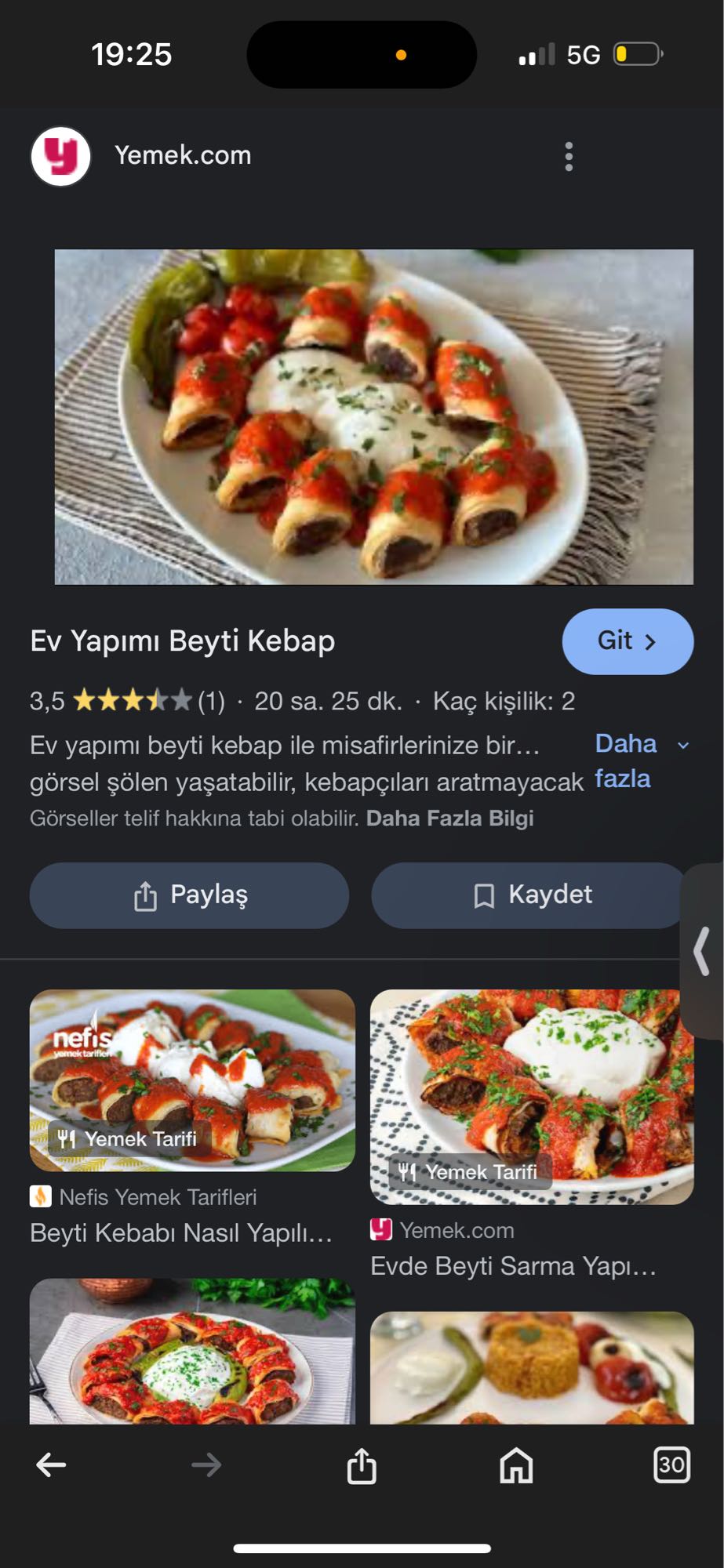 Ev Yapımı Beyti Kebap
