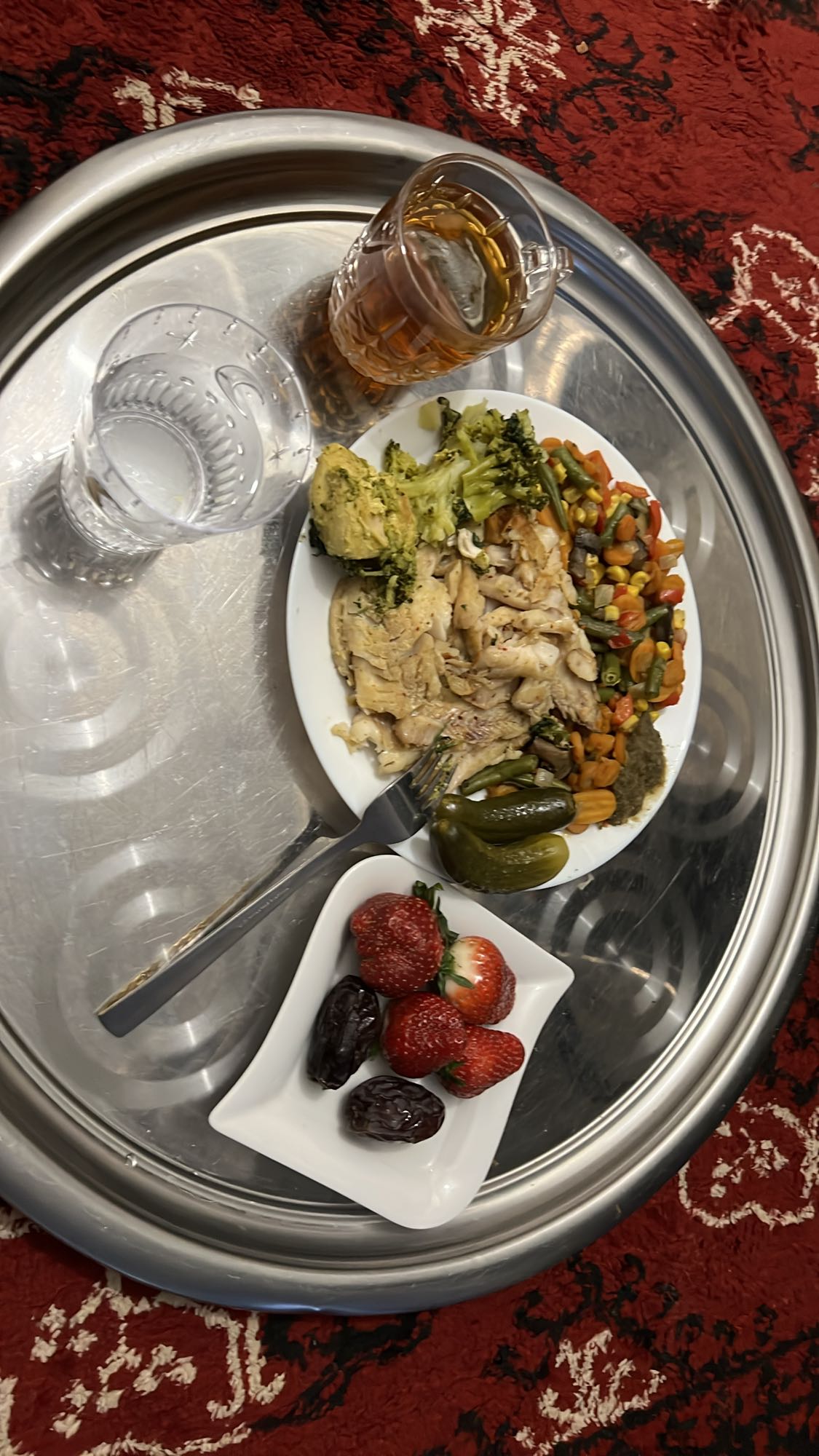 Hähnchen mit Gemüse