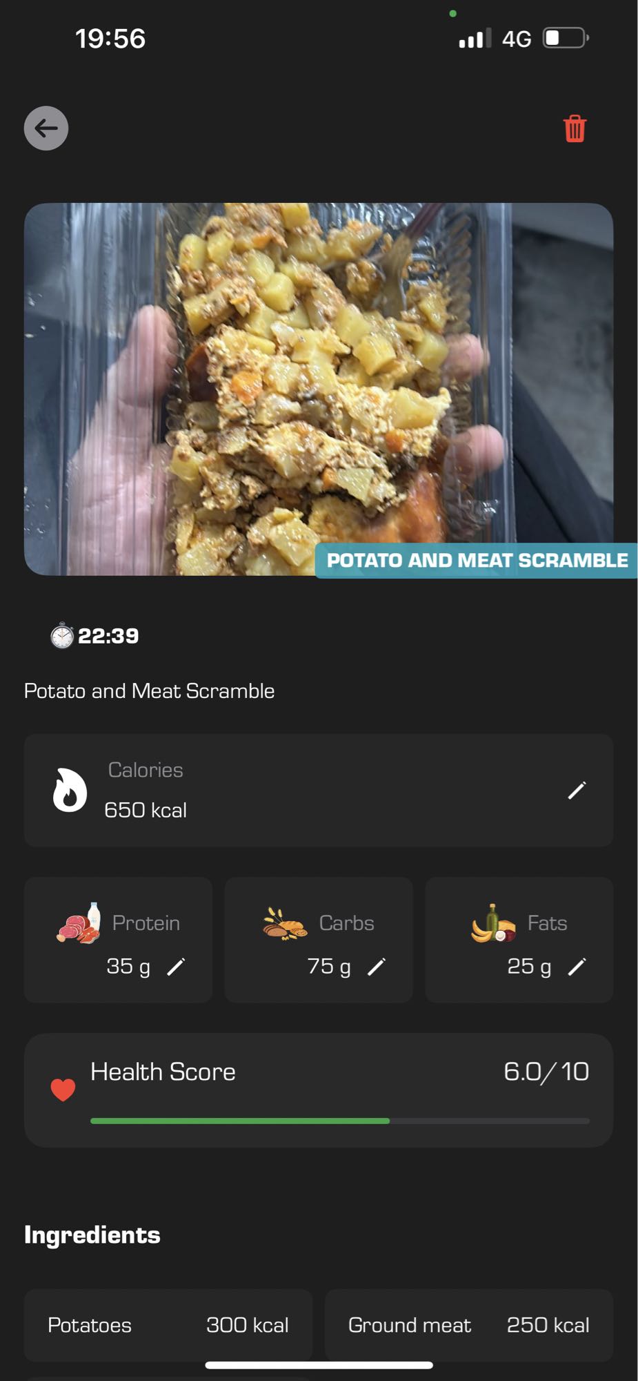 Potato and Meat Scramble