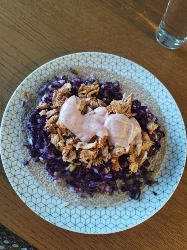 Wrap au poulet et chou