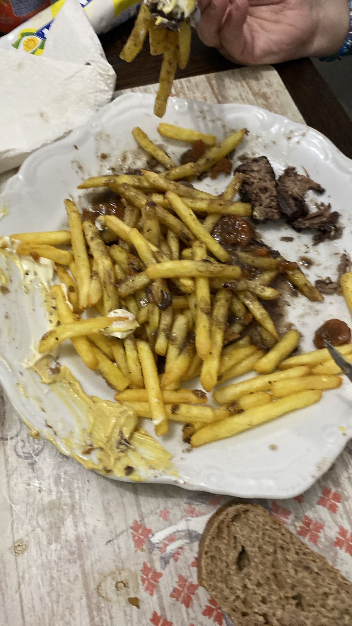 Frites et viande