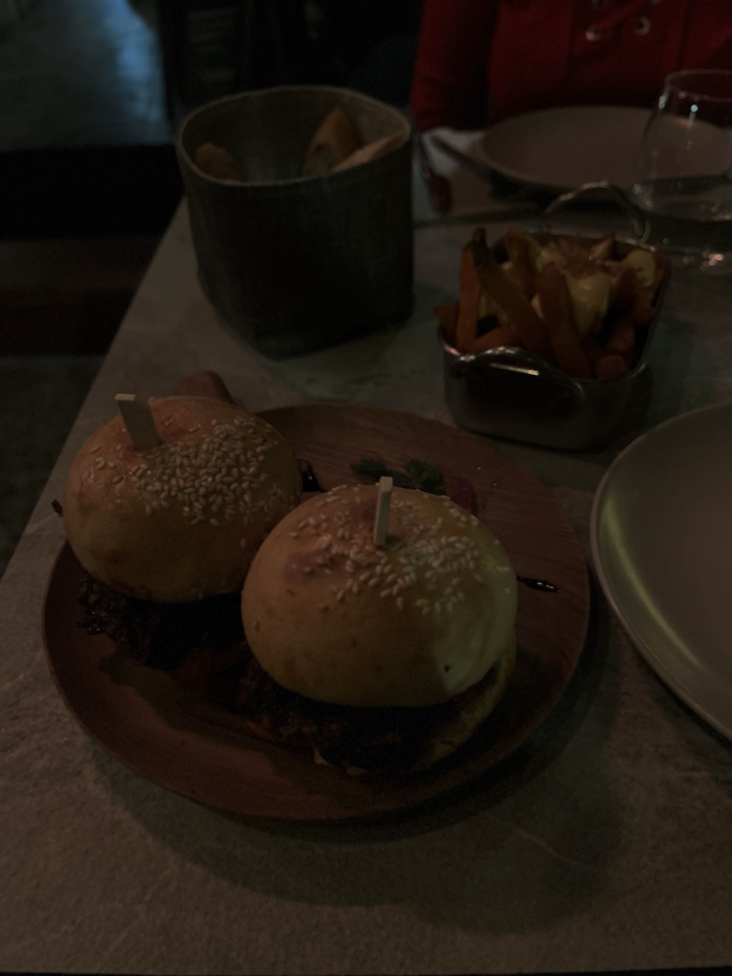 Mini burgers et frites