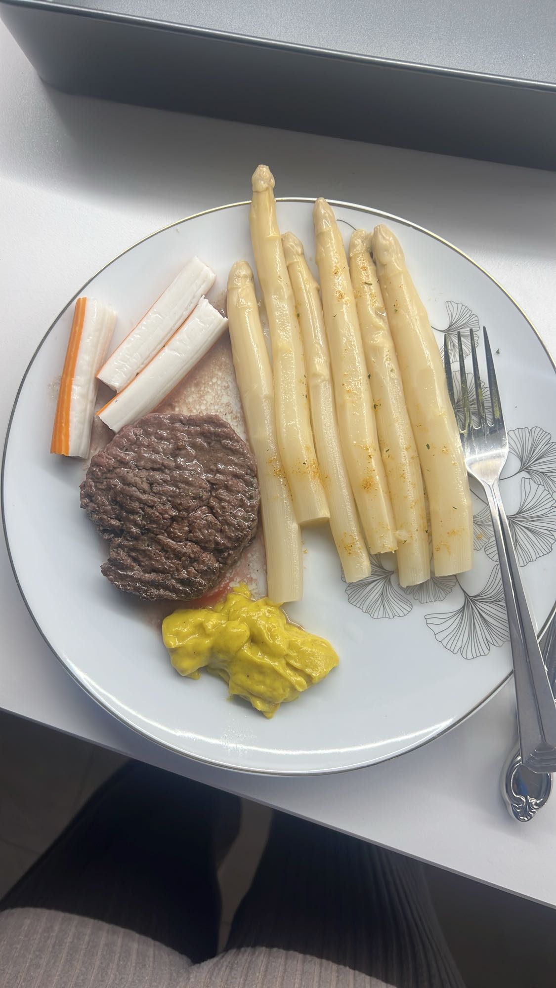 Steak et asperges