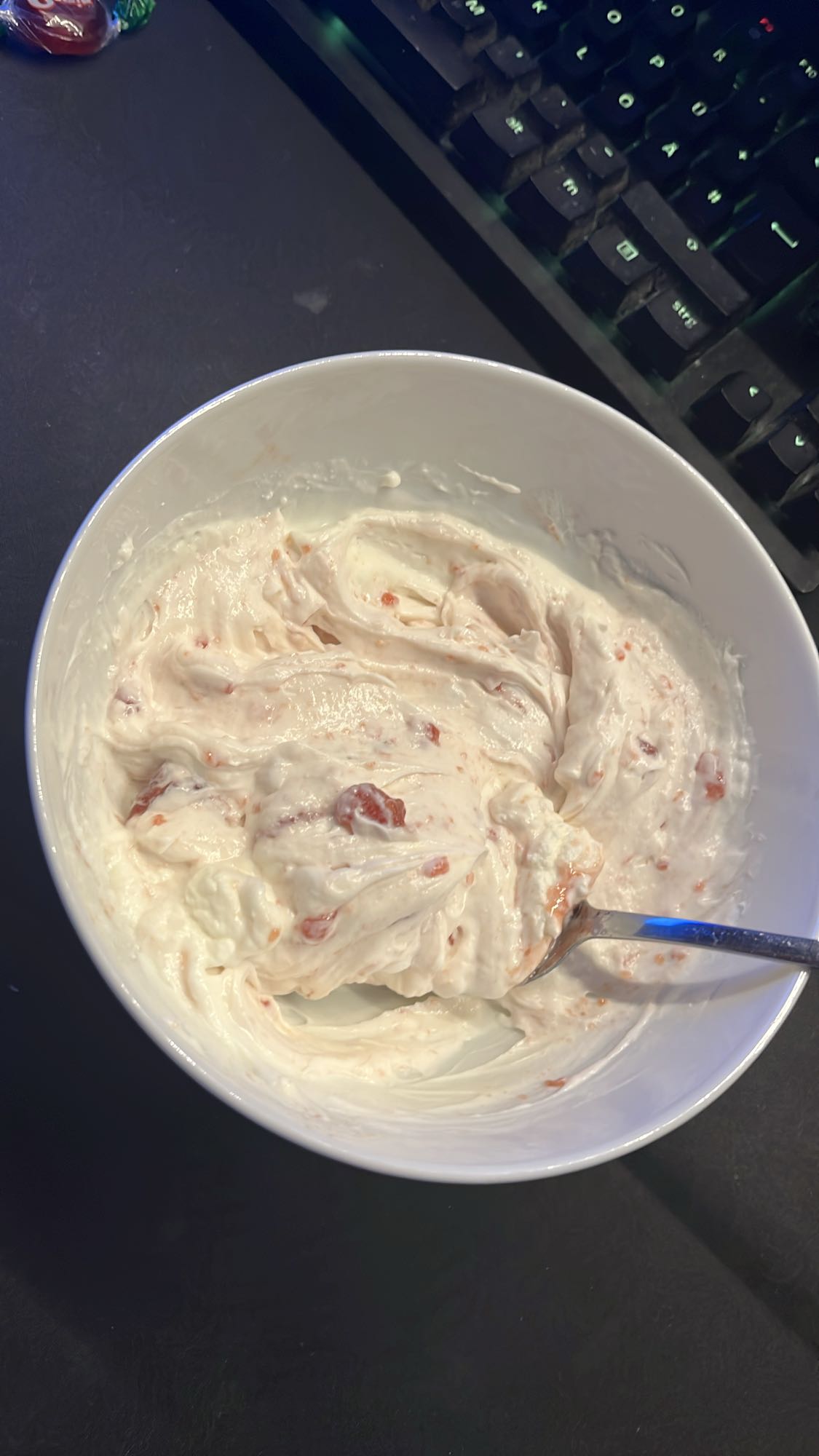 Quark mit Erdbeeren