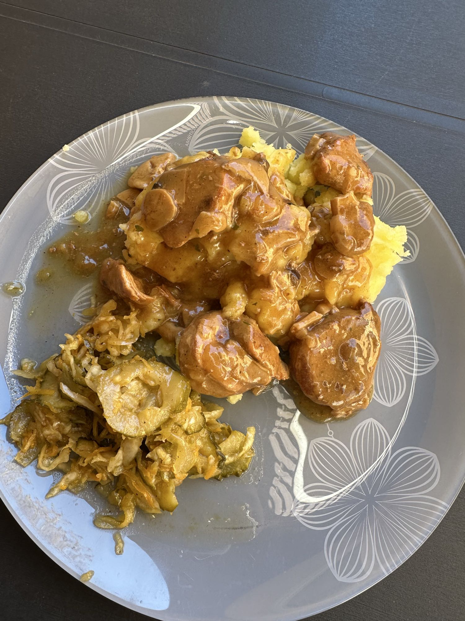 Polędwiczki w sosie z puree