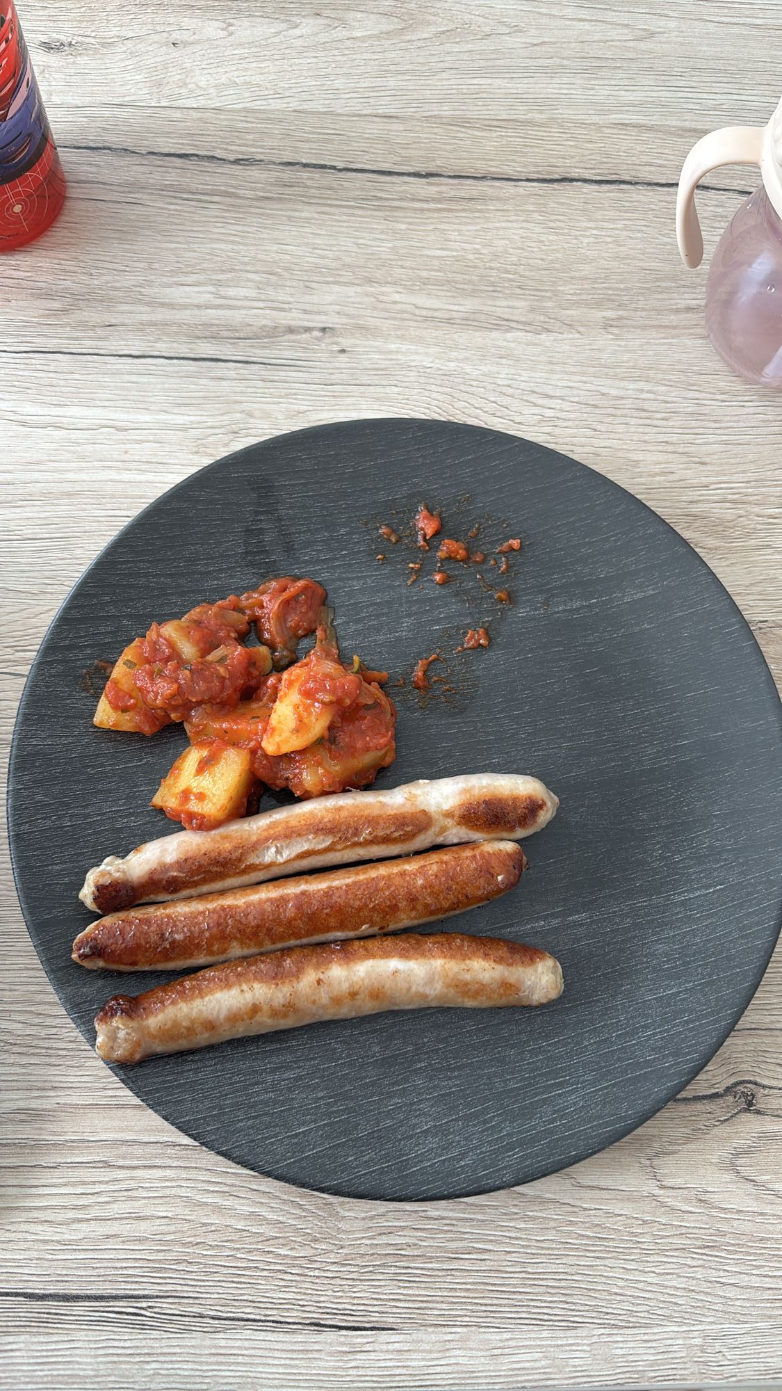 Saucisses et pommes de terre