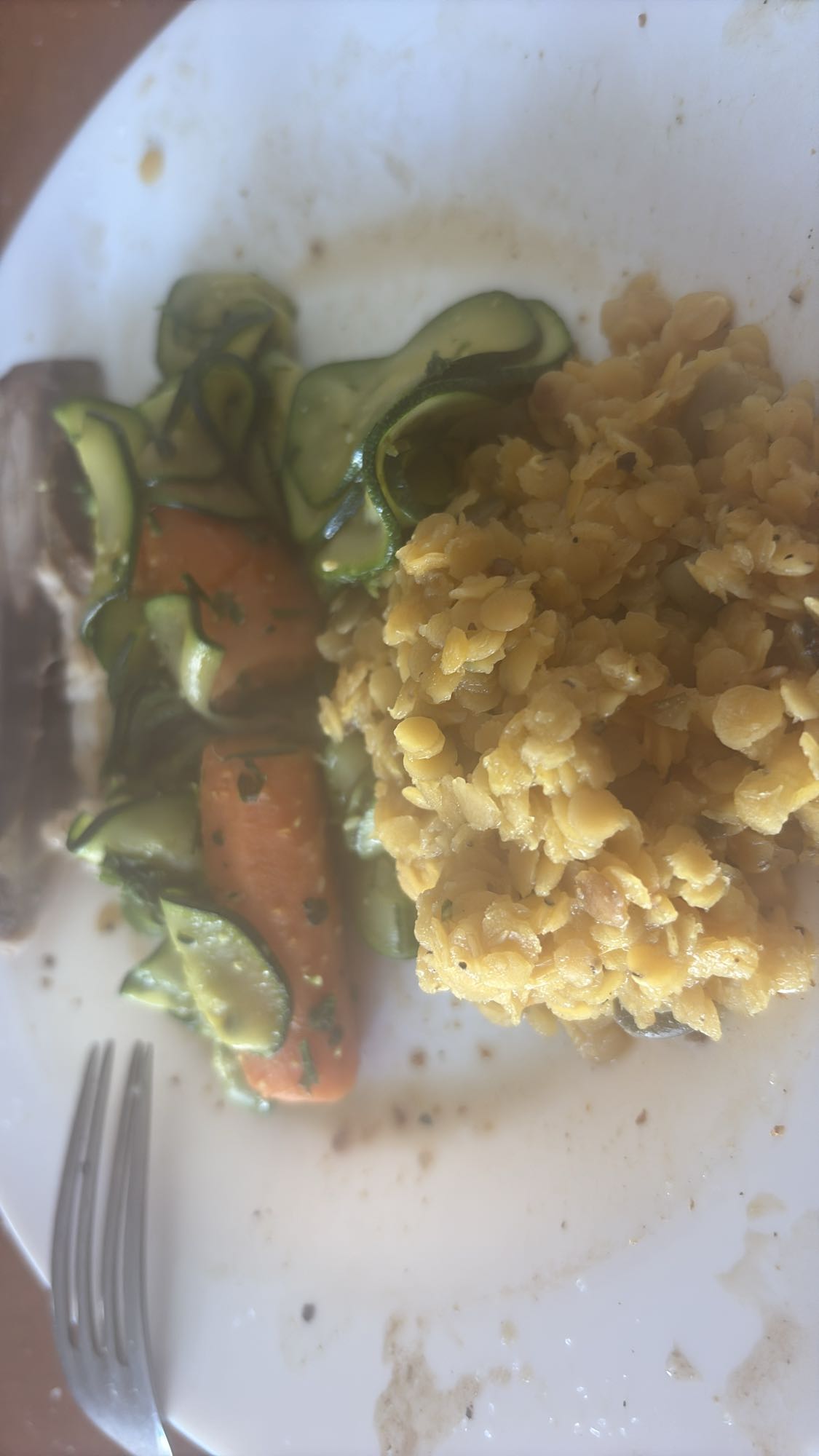 Lentilles et légumes