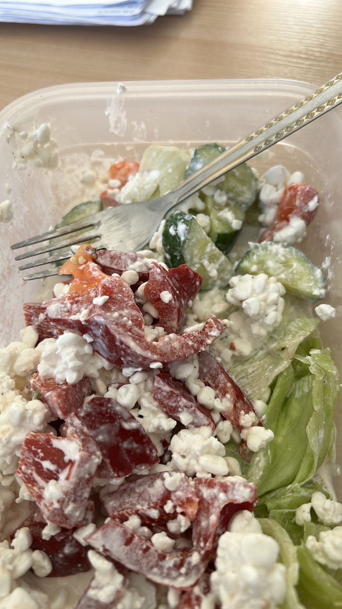 Sałatka z twarogiem