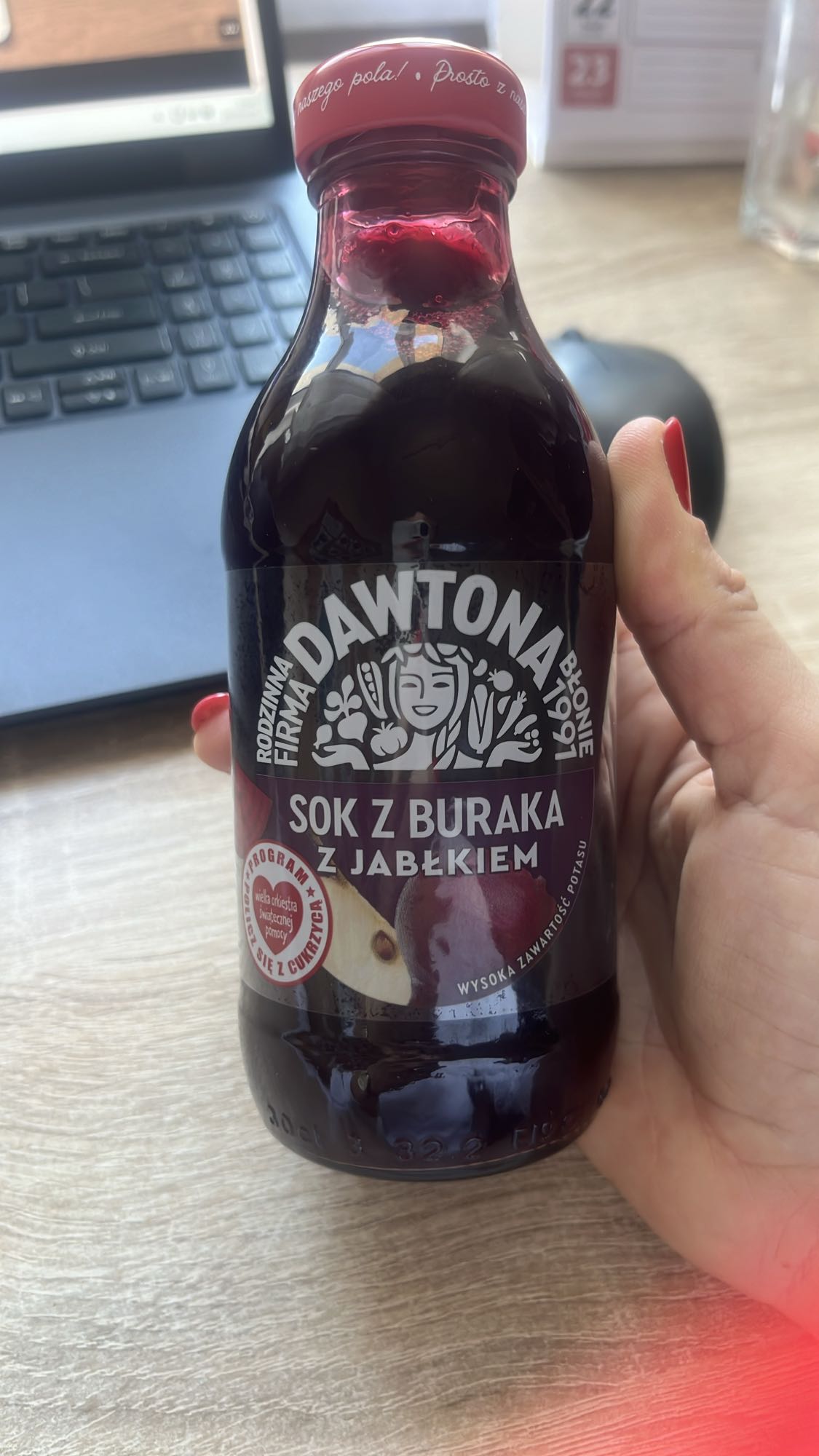 Sok z buraka z jabłkiem