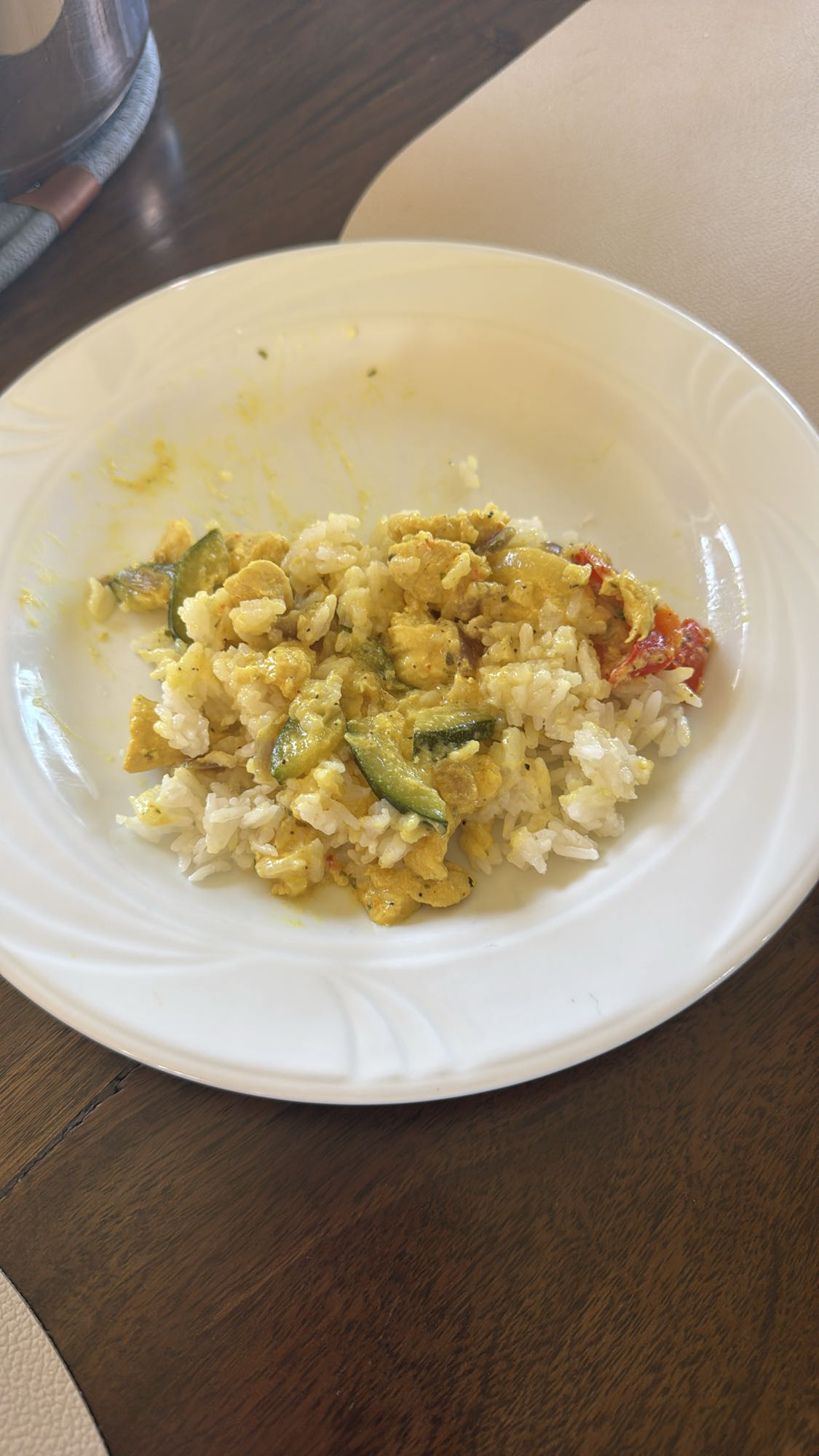 Hähnchen-Curry mit Reis