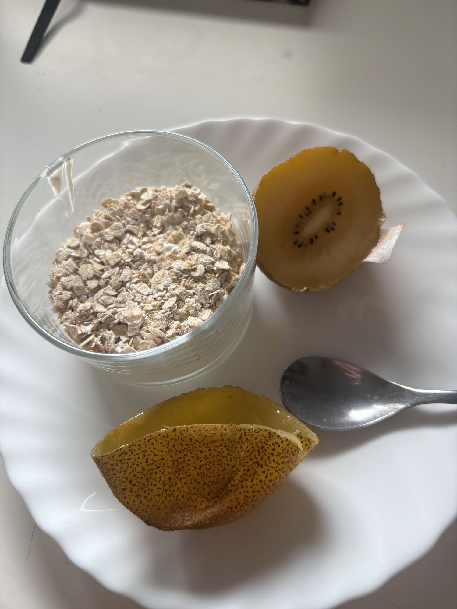 Avena con kiwi dorado