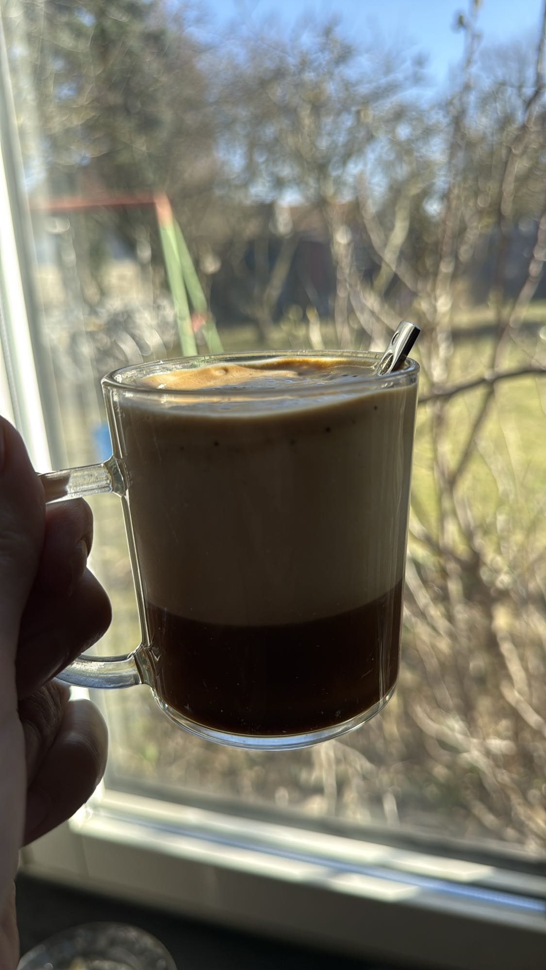 Kaffe med mjölkskum