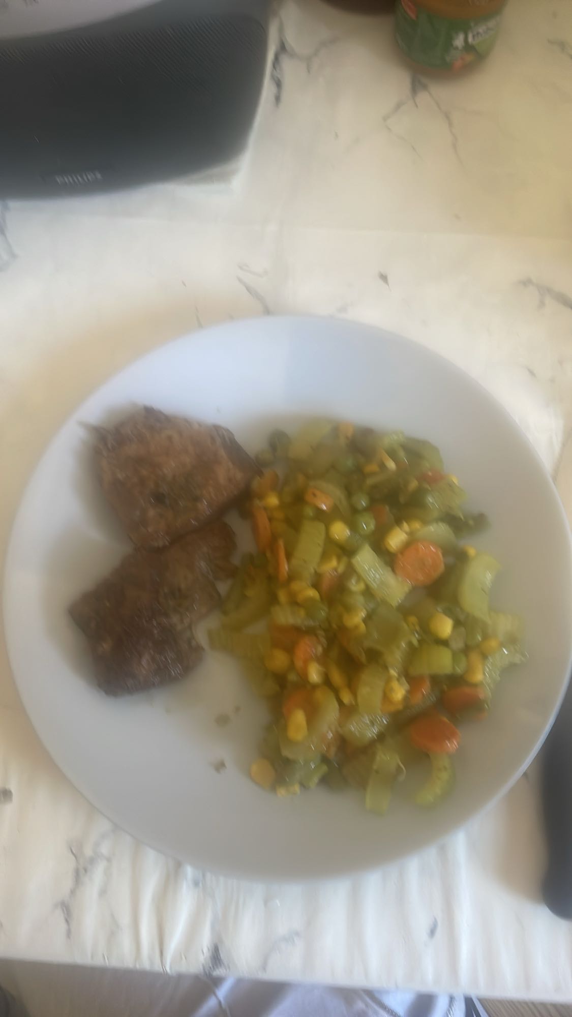 Wątróbka z warzywami