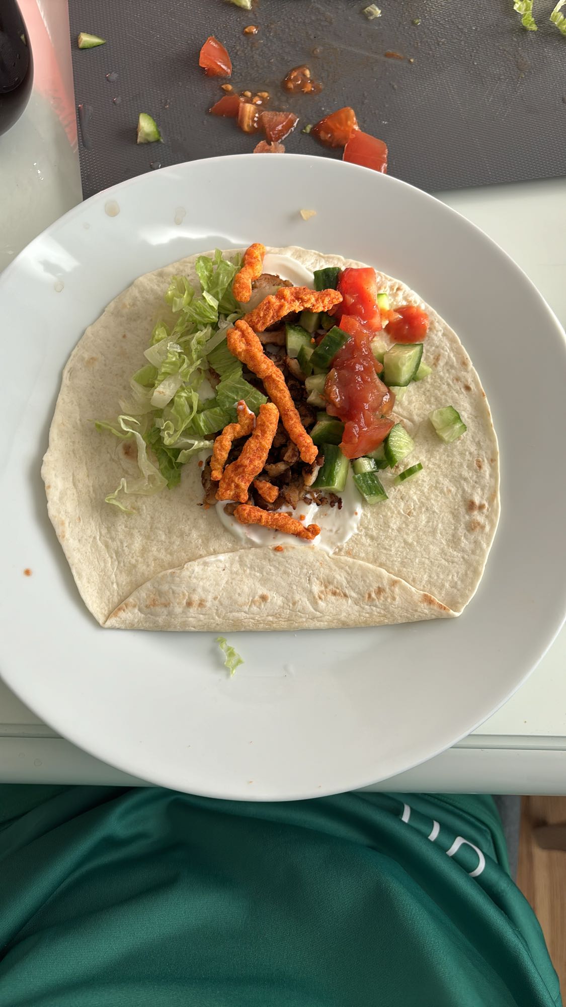 Tortillawrap med kött