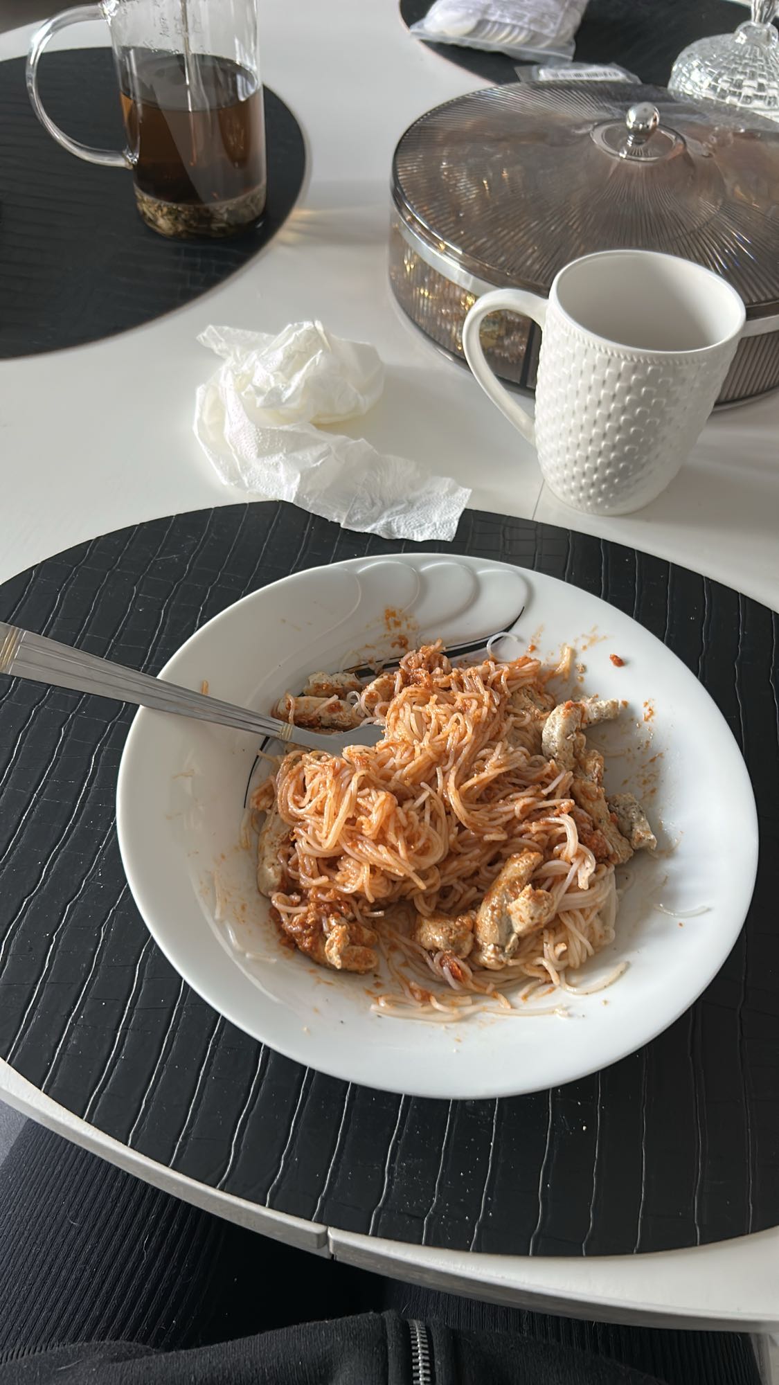 Makaron z kurczakiem