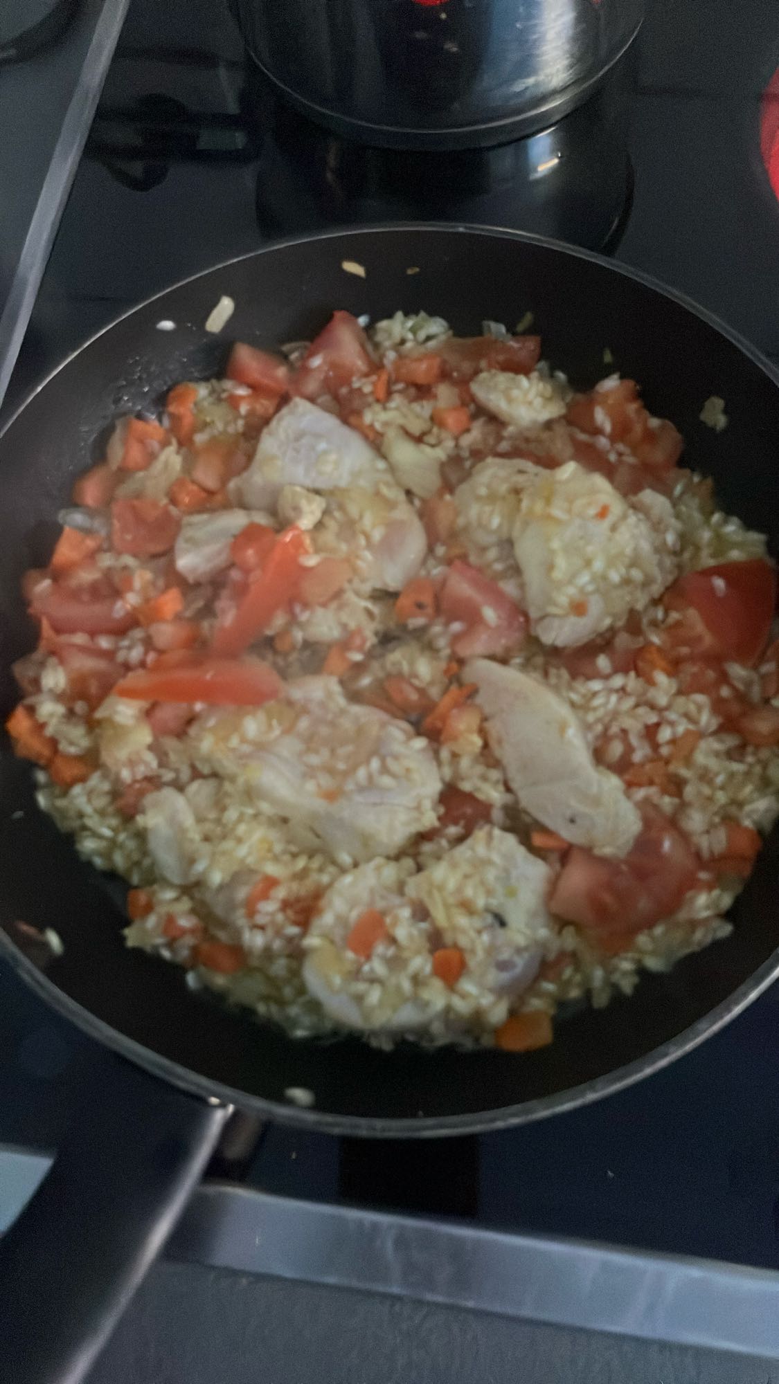 Hähnchen-Gemüse-Reis