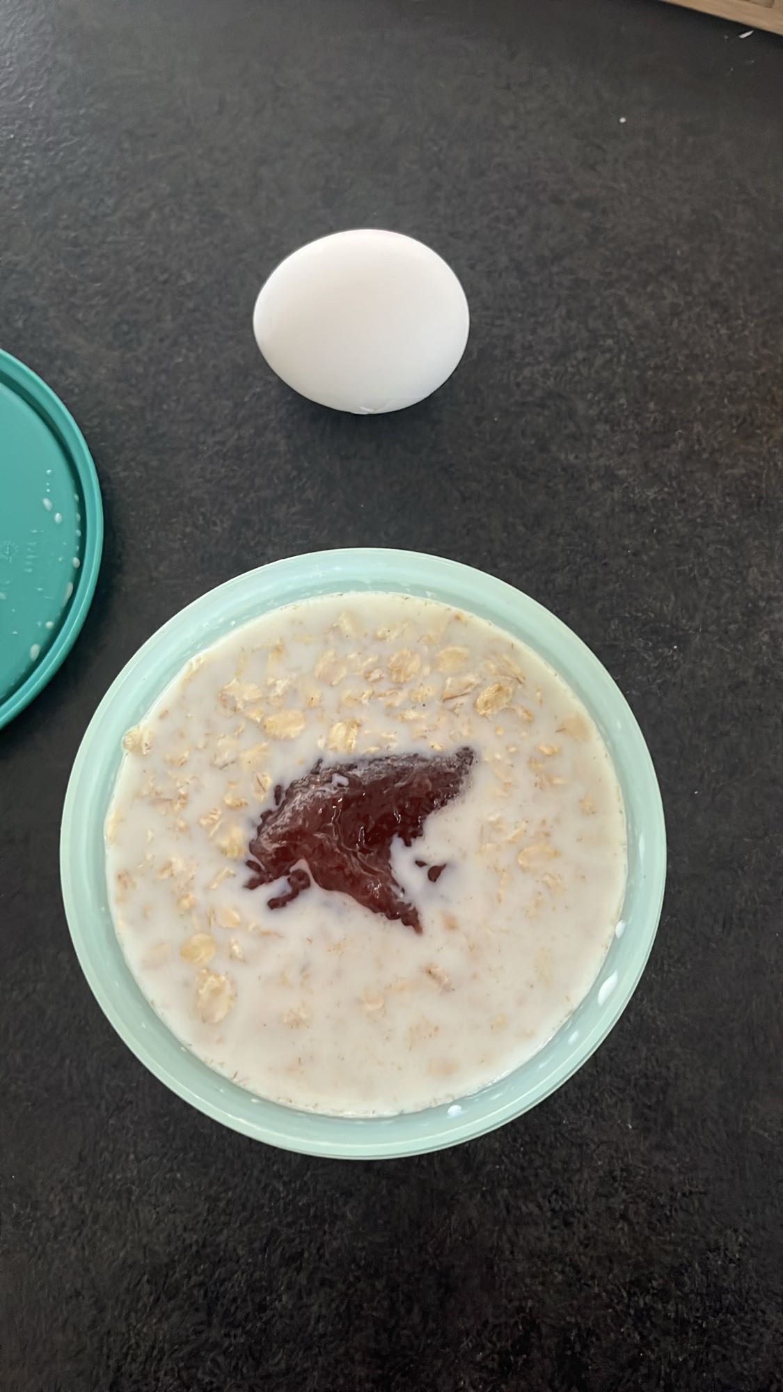 Havregrynsgröt med ägg