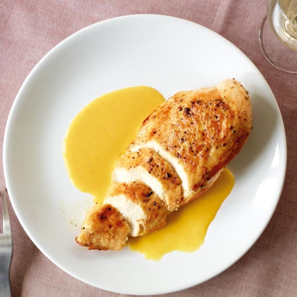 Hähnchenbrust mit Sauce