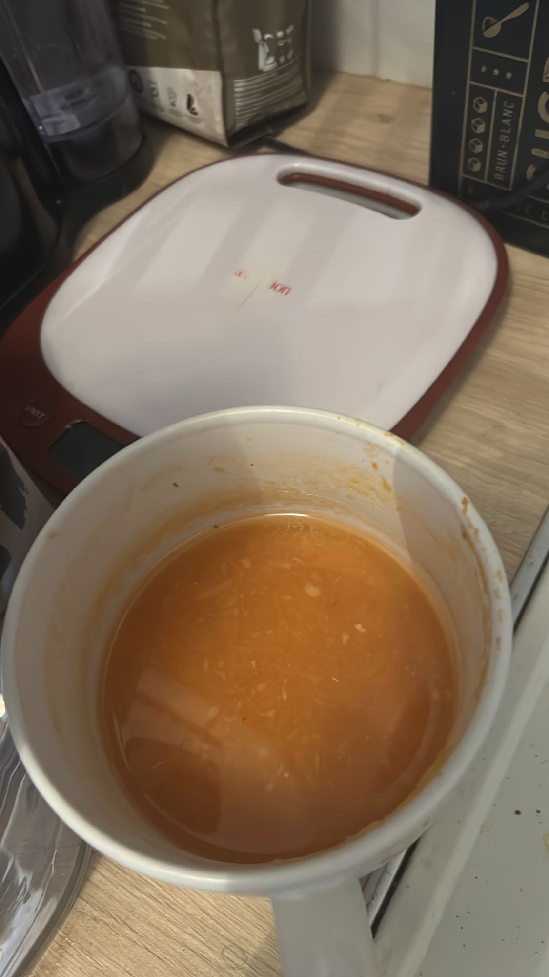 Soupe tomate et poulet