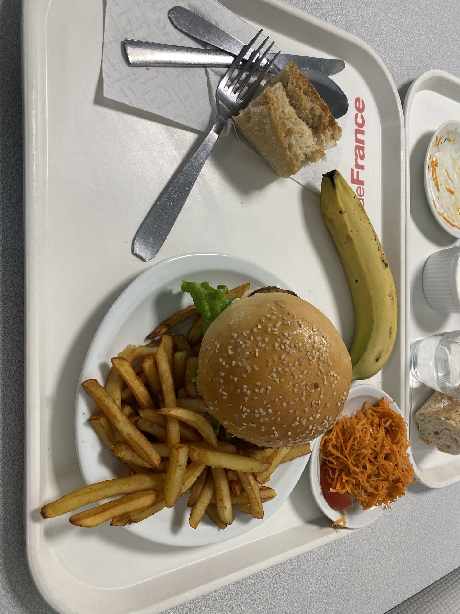 Burger avec frites