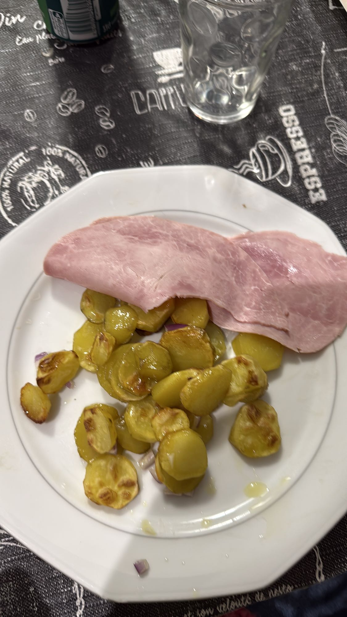Jambon et pommes de terre
