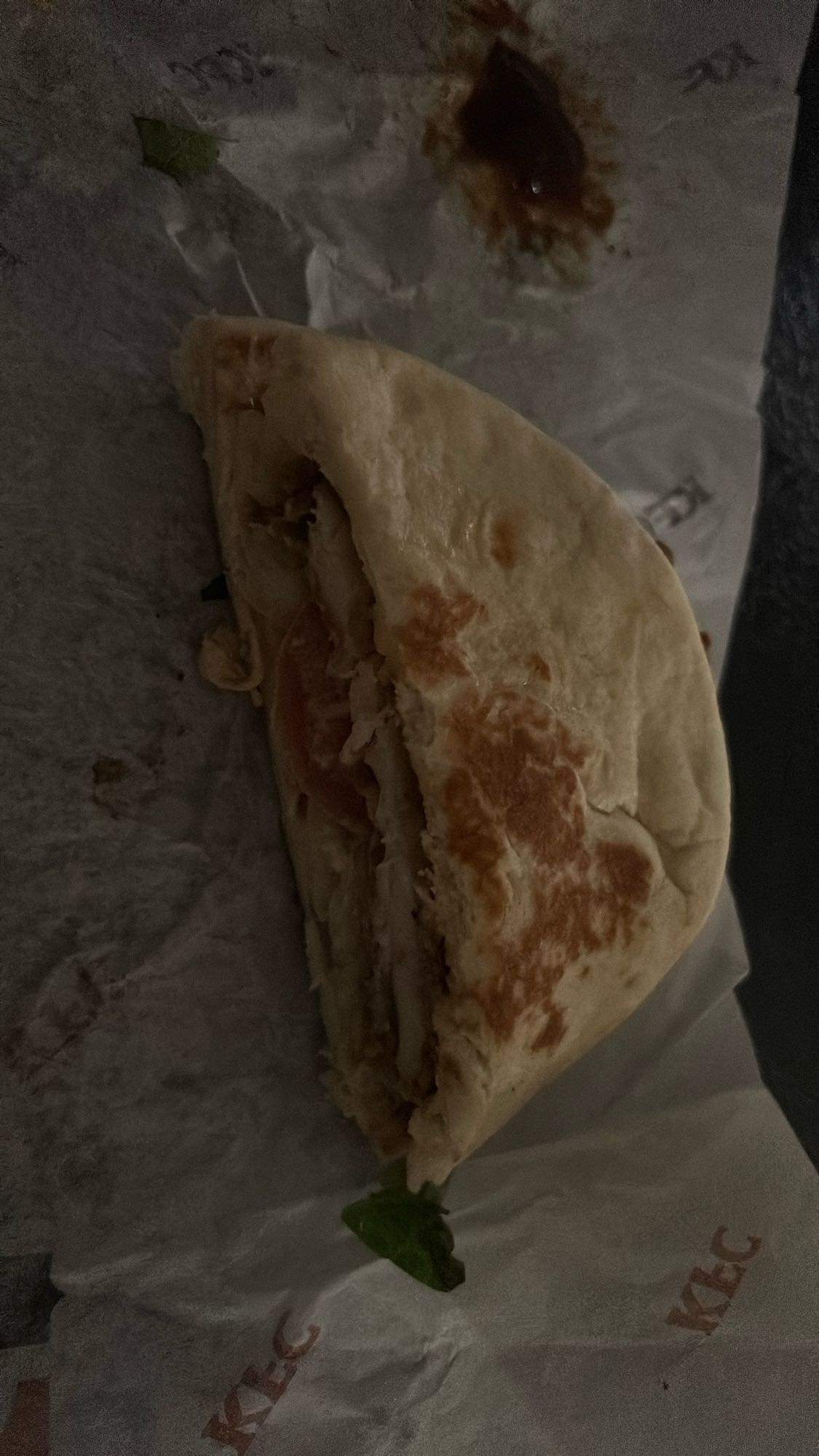 Tortilla au poulet KFC