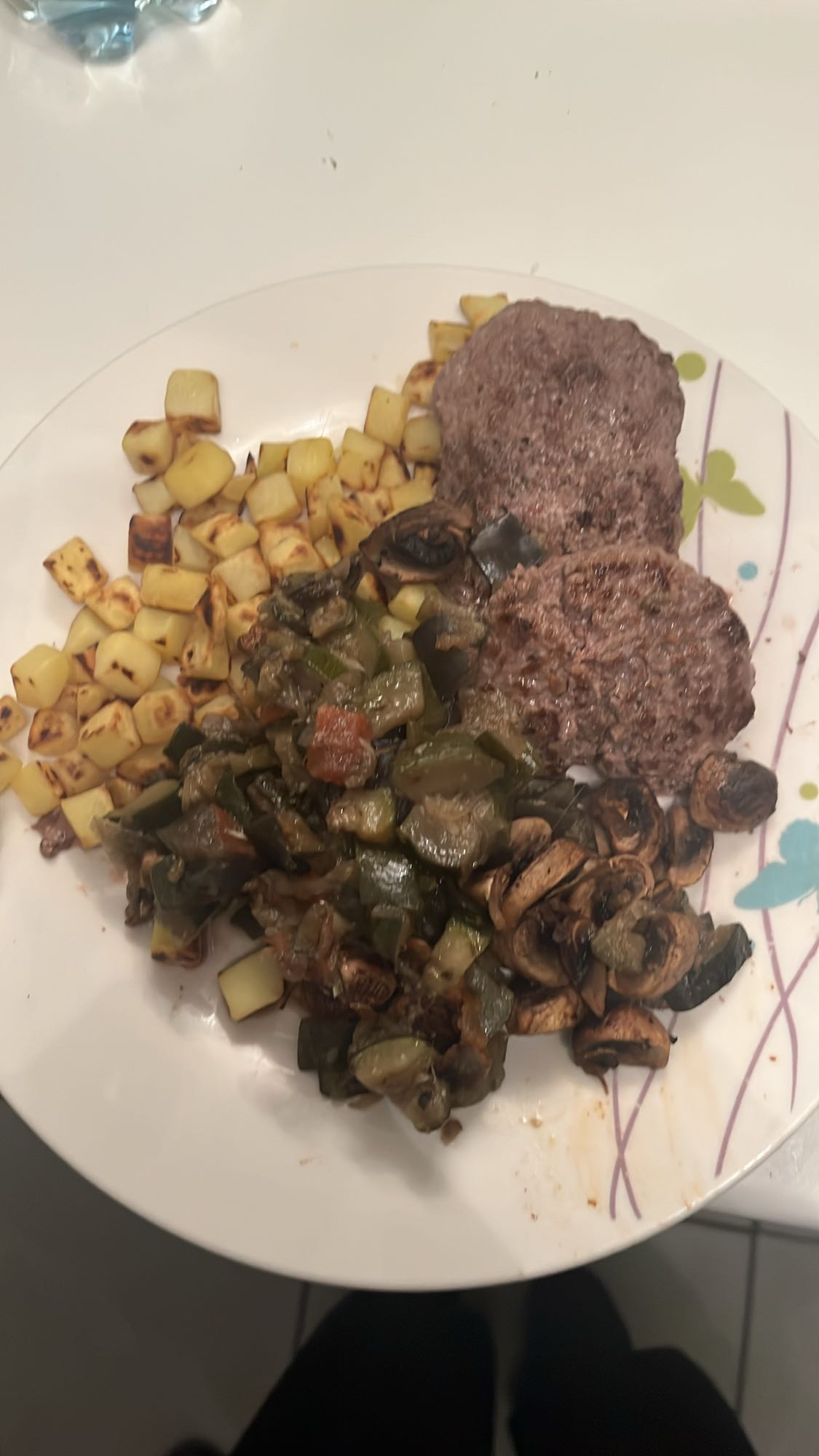 Steak avec légumes