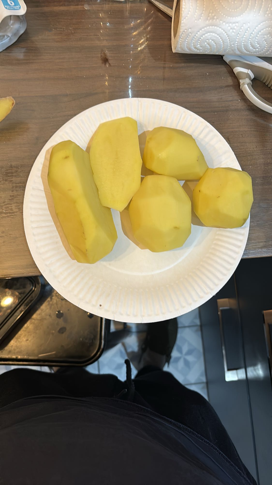 Pommes de terre épluchées