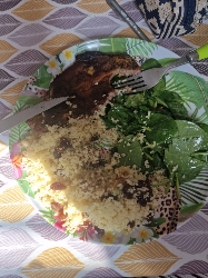 Steak avec couscous