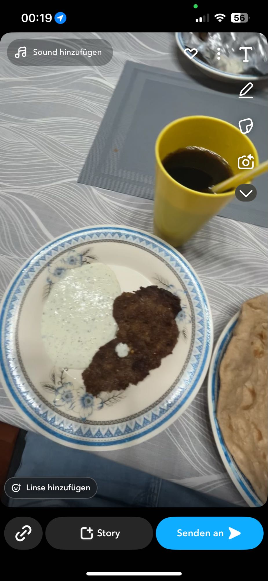 Kebab mit Joghurtsoße