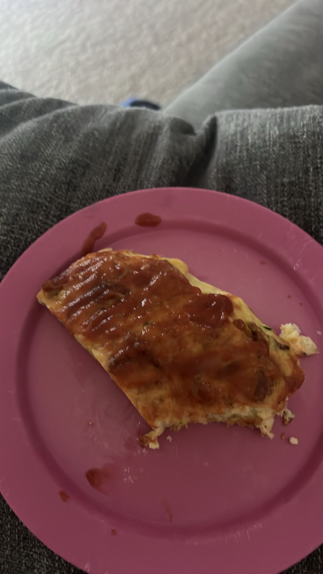 Omelette with Ketchup