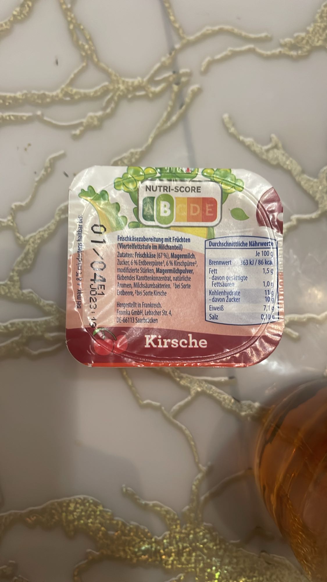 Kirsche Frischkäse